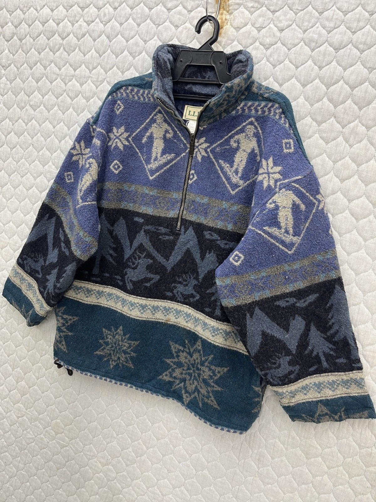 L.L. Bean 🔥🔥🔥STEALS VTG LL BEAN NATIVE PULLOVER HALF ZIPPER SWEATSHIRT Size US M / EU 48-50 / 2 - 2 Thumbnail