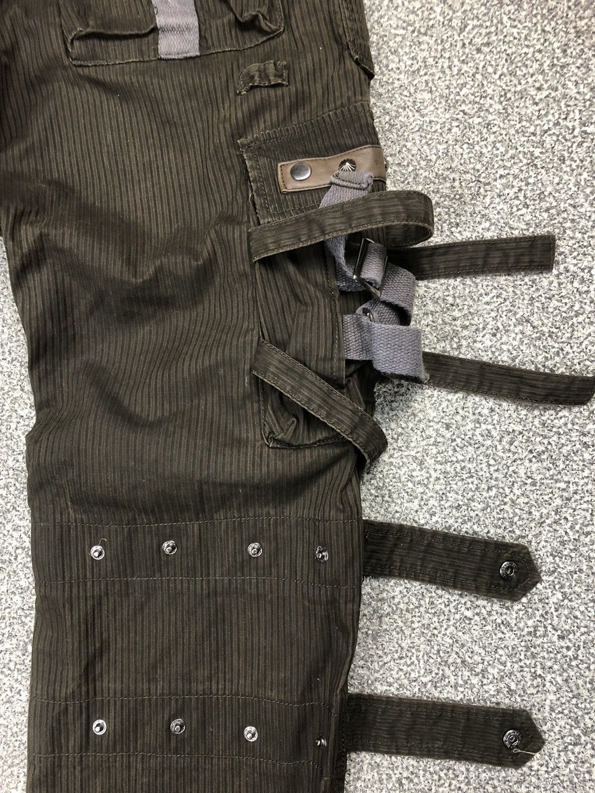 Japanese Brand Vintage Crazy Street Republic Punk Bondage Cargopants Size US 36 / EU 52 - 17 Thumbnail
