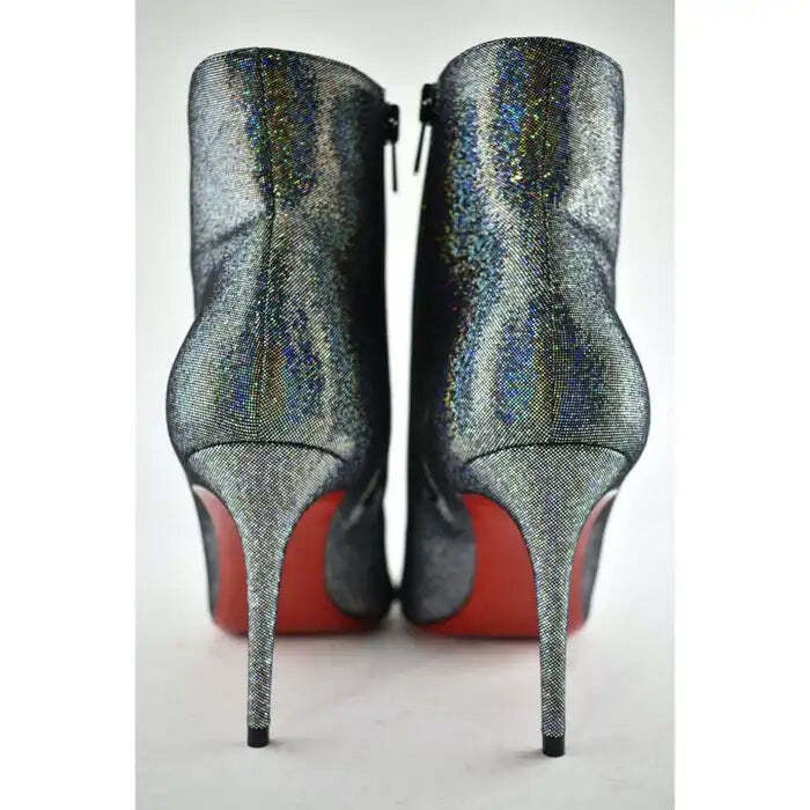 Christian Louboutin Christian Louboutin So Kate Booty 85 Silver Suede Disco Size US 12 / IT 42 - 11 Thumbnail
