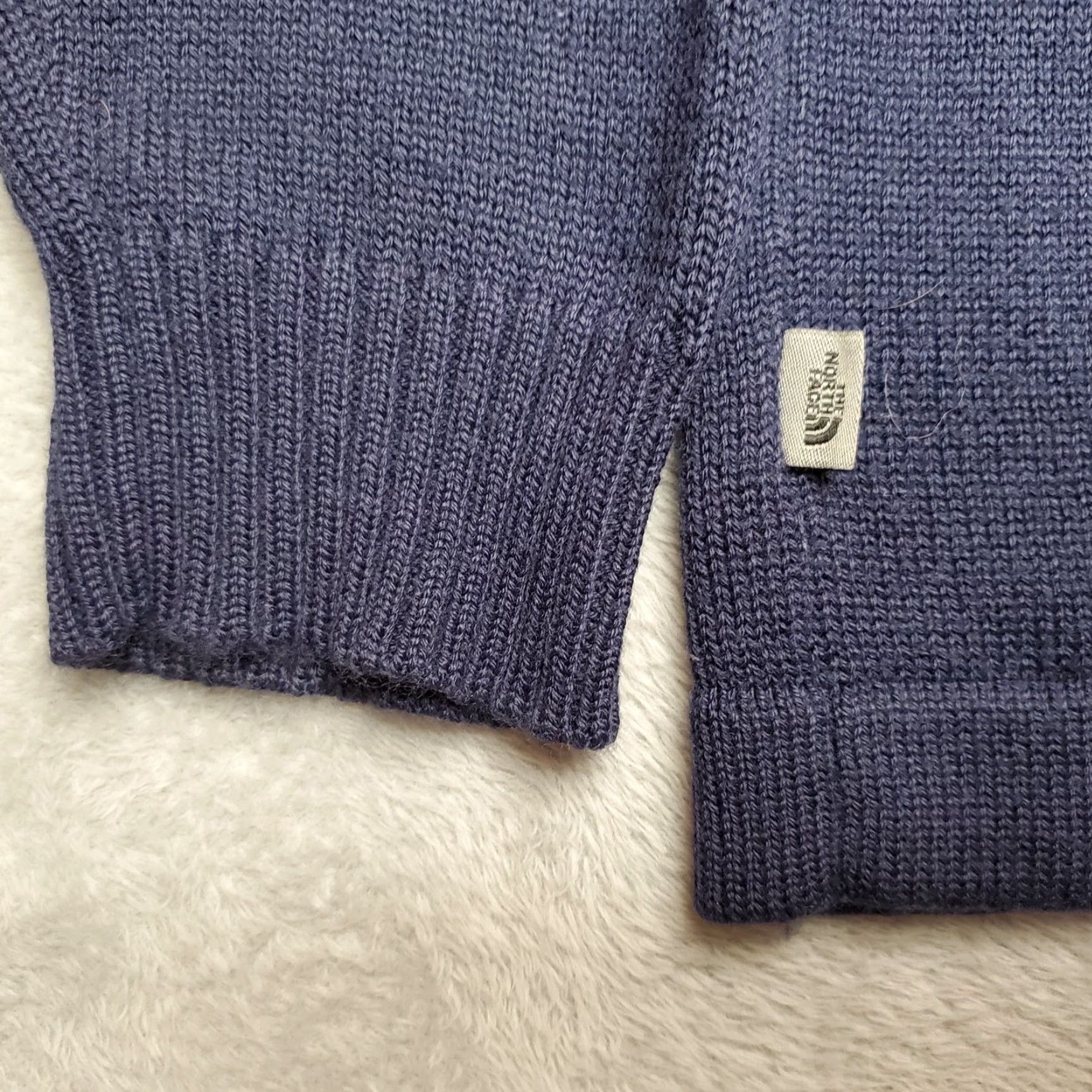 The North Face The North Face Mens Sweater Pullover 1/4 Zip Blue Wool Blend M Size Clothing Outdoors Casual Mens Size US M / EU 48-50 / 2 - 7 Thumbnail