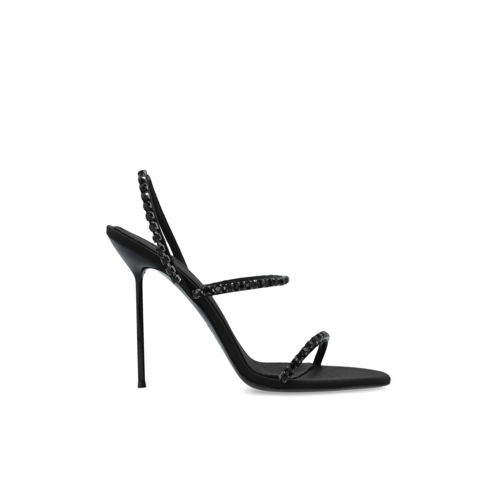 PARIS TEXAS 'Lidia' Black Heeled Sandals New And Authentic (