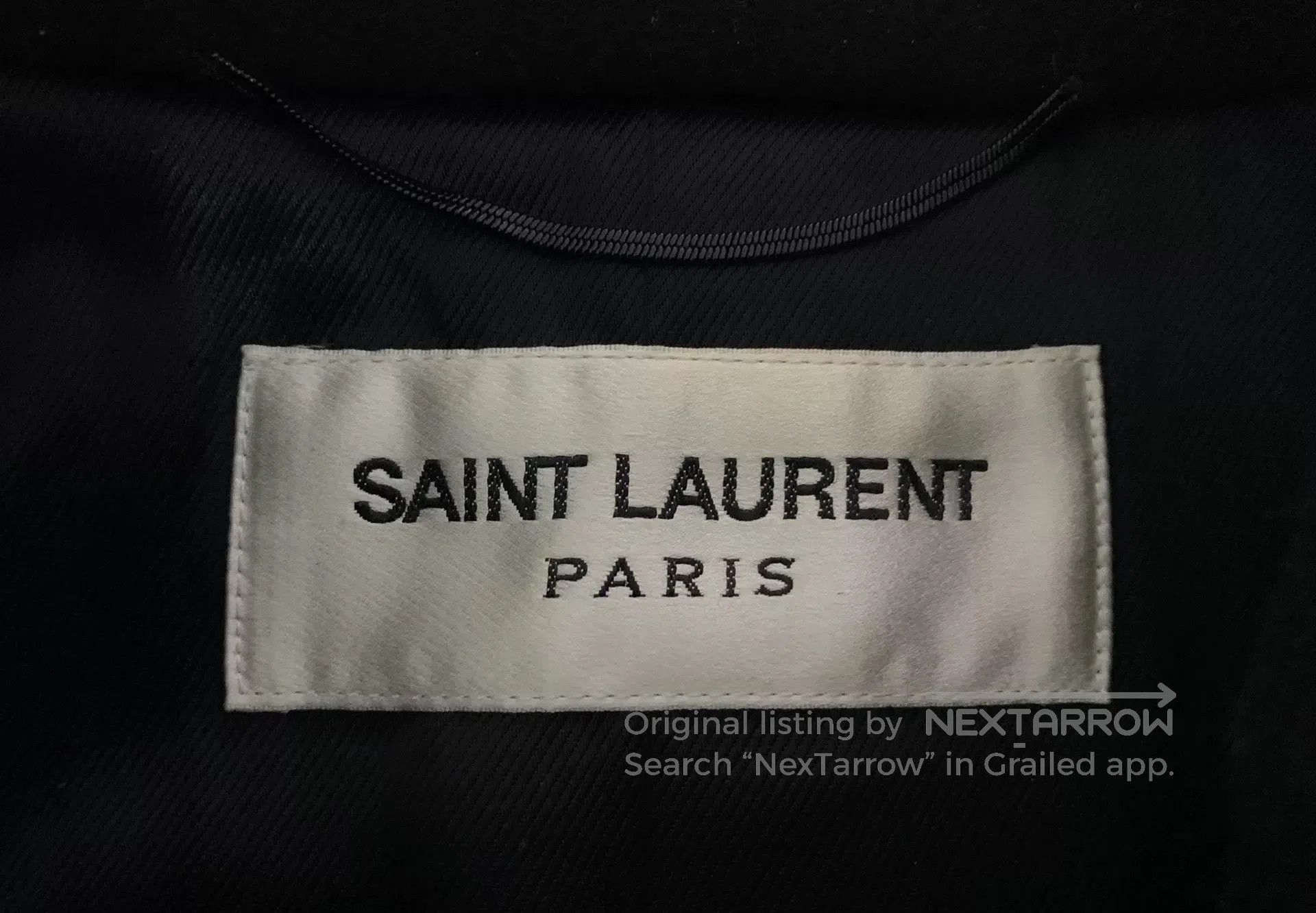 Saint Laurent Paris Saint Laurent Black Leather Chesterfield Coat. Size US S / EU 44-46 / 1 - 3 Thumbnail