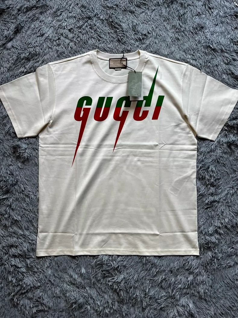 Gucci Gucci Lightning logo printed T-shirt 2504-Nextarrow Size US L / EU 52-54 / 3 - 1 Thumbnail