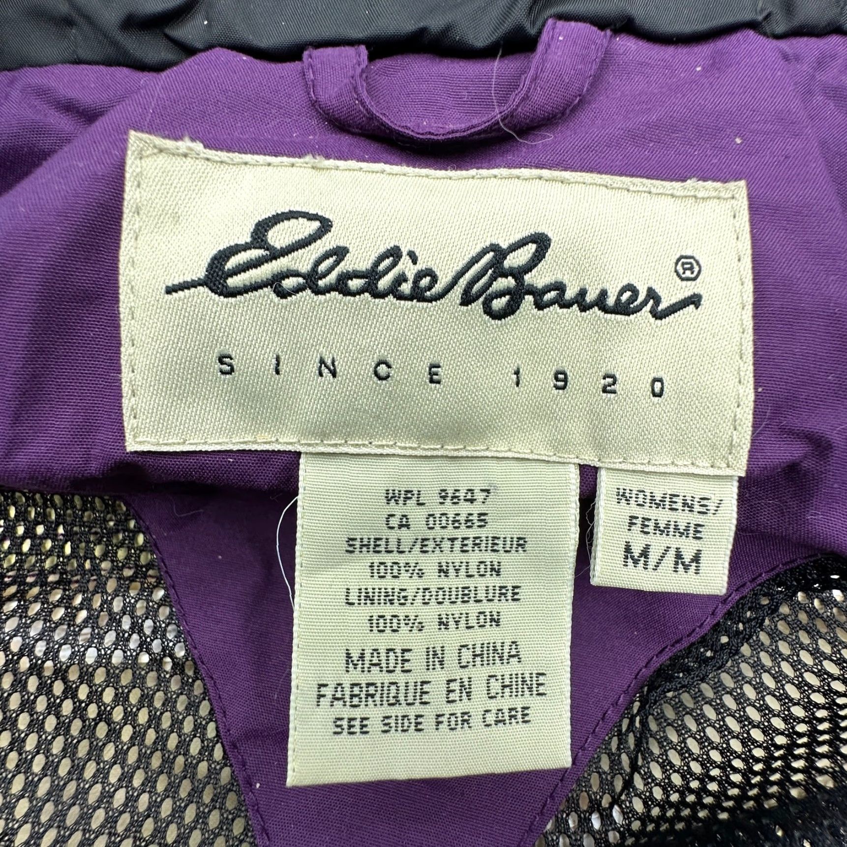 Eddie Bauer VINTAGE Eddie Bauer Gore-Tex Purple Hooded Nylon Jacket Womens Medium Shell Size M / US 6-8 / IT 42-44 - 2 Thumbnail