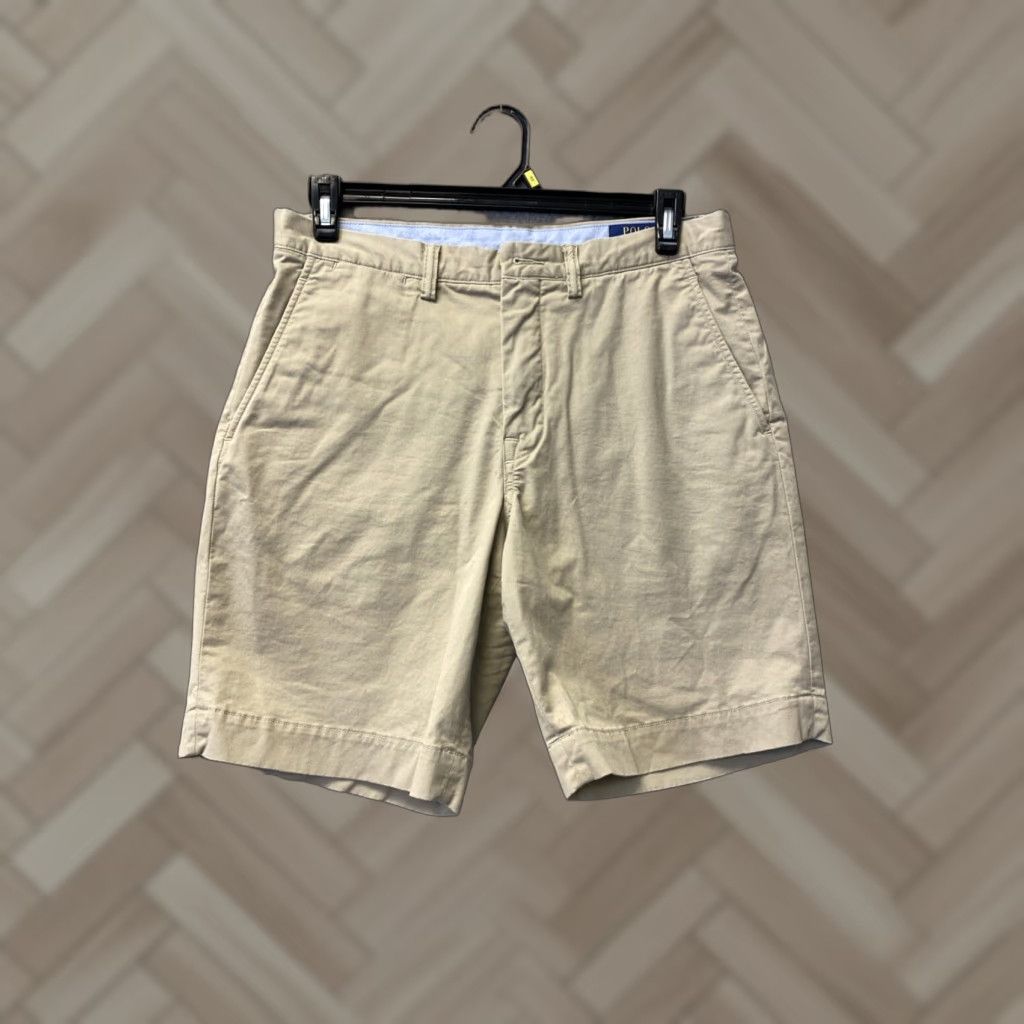 Polo Ralph Lauren VINTAGE Polo Ralph Lauren Shorts Mens 32 Chino Casual Summer Fall Spring Cotton Blend Tan Sports Size US XS / EU 42 / 0 - 1 Thumbnail