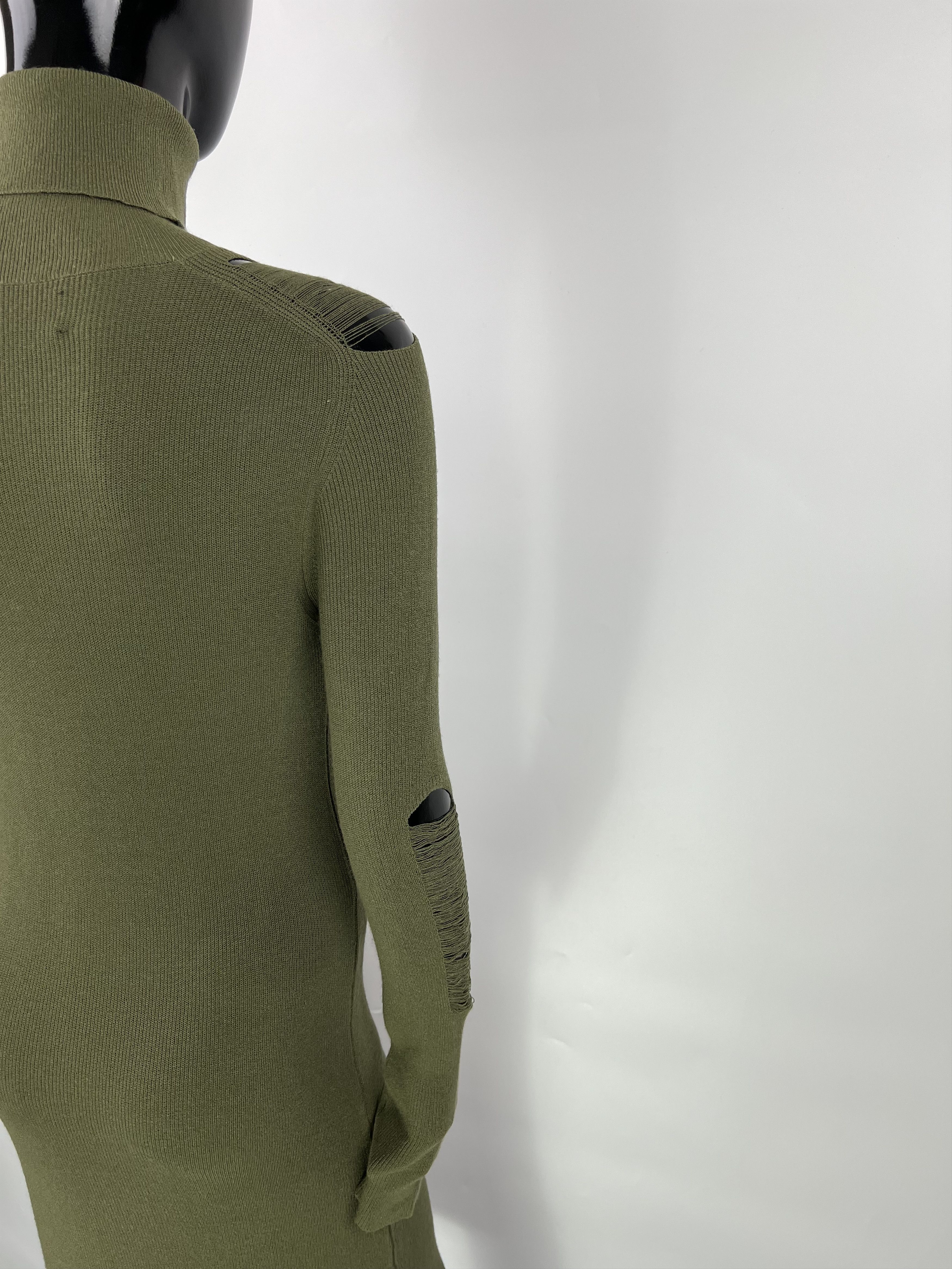 Diesel Diesel Ribbed Long Sleeve Turtleneck Midi Dress Size L Size L / US 10 / IT 46 - 7 Thumbnail