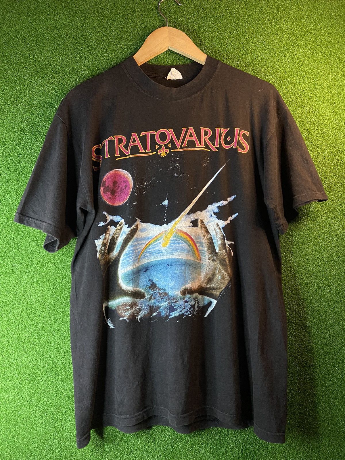 Vintage 90s Stratovarius Heavy Metal band t-shirt