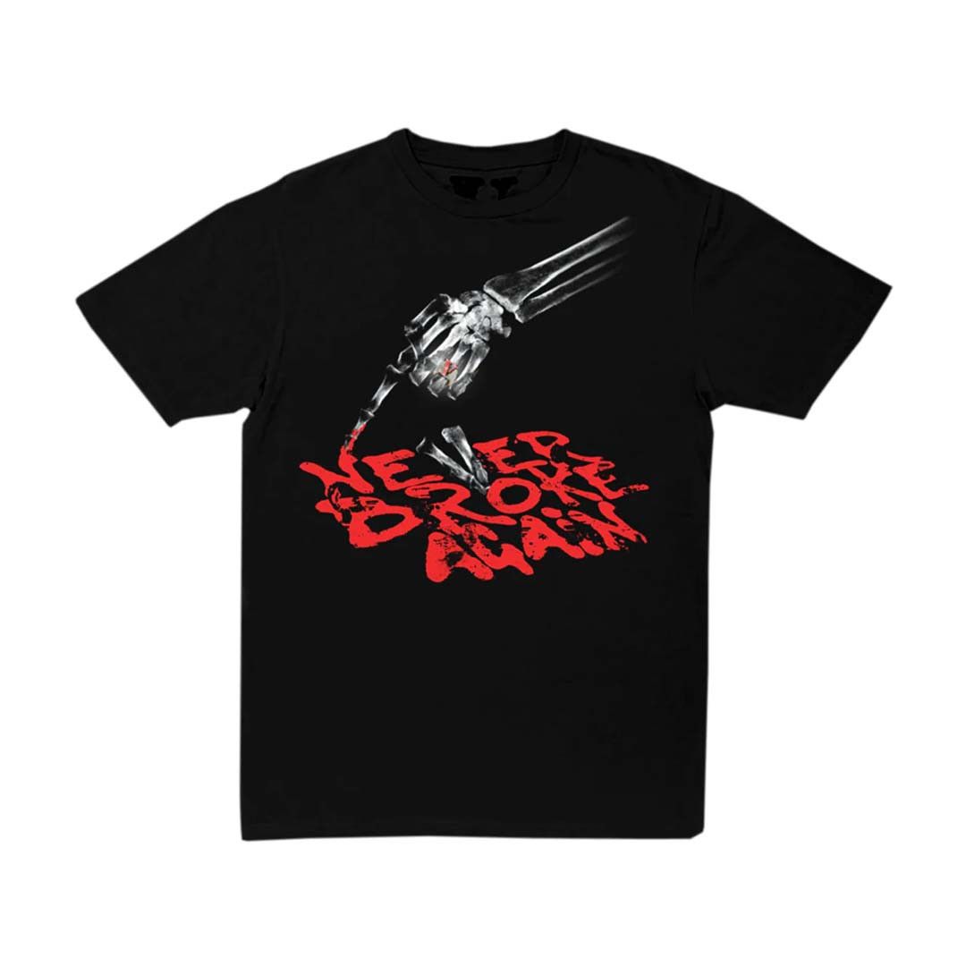 Vlone x Never Broke Again Bones Tee Black T-shirts Size US M / EU 48-50 / 2 - 1 Thumbnail