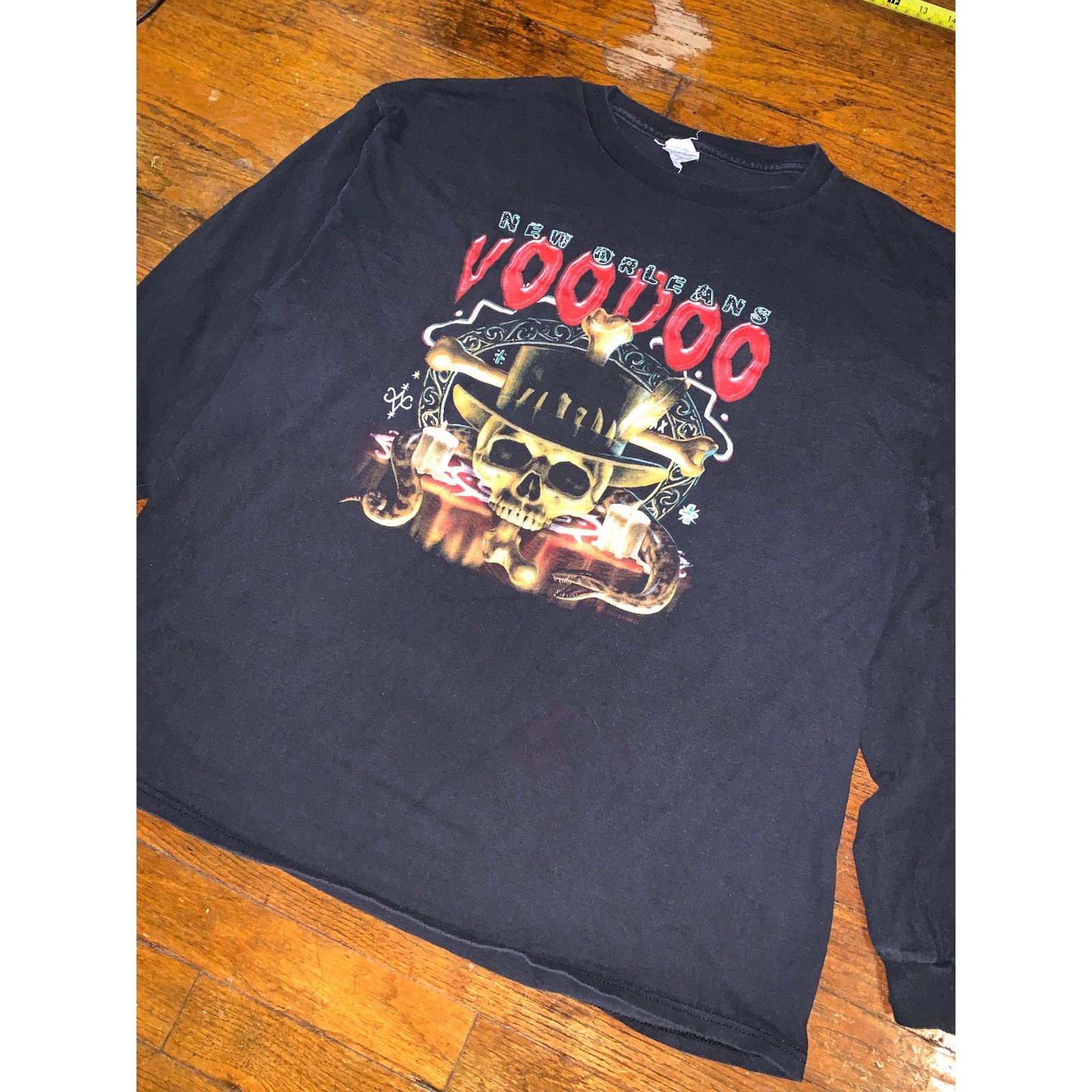 Other × Vintage New Orleans Voodoo LS T Shirt Black Delta Pro Weight XL Size US XL / EU 56 / 4 - 3 Thumbnail