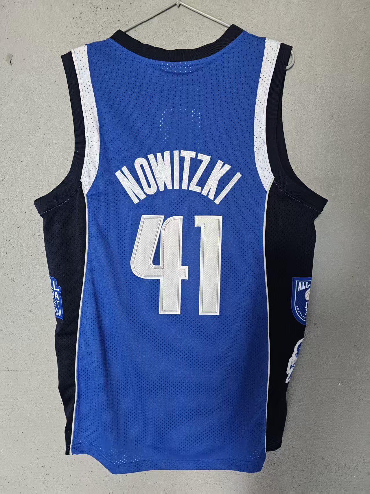 NBA Dirk Nowitzki Jersey Dallas Mavericks 41 Double Stitched Size US XL / EU 56 / 4 - 2 Thumbnail
