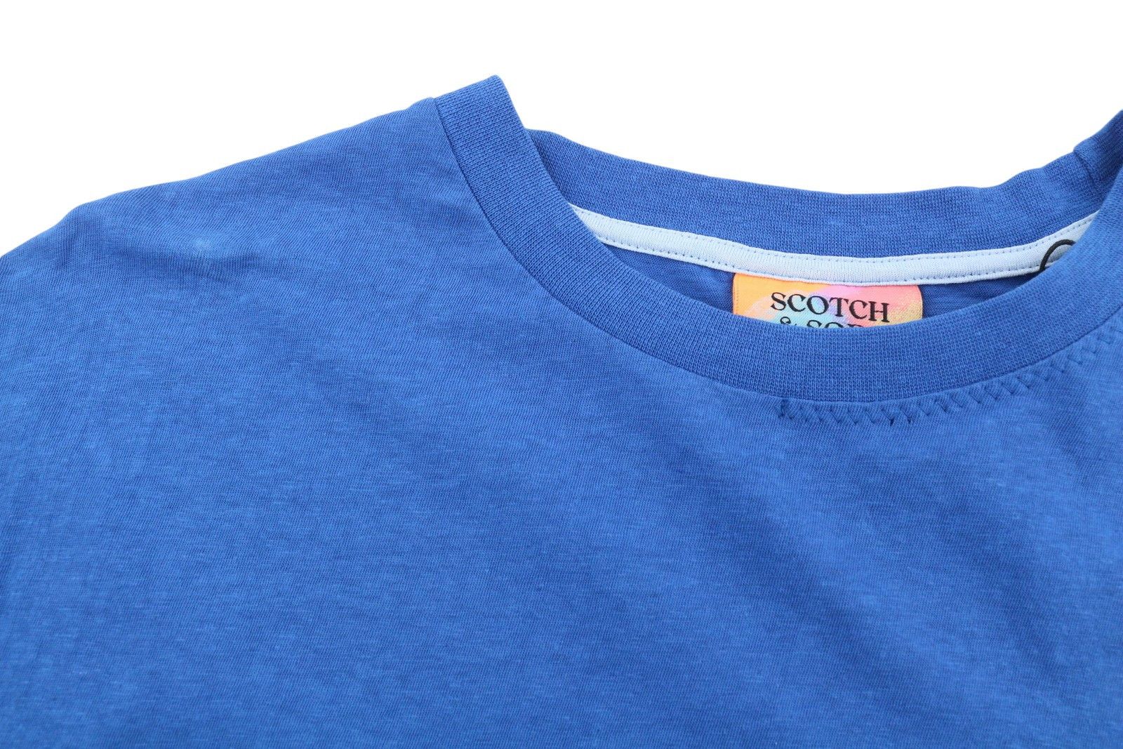 Scotch & Soda M Blue Cotton Linen Tricot T-Shirt 88588 Size US M / EU 48-50 / 2 - 10 Thumbnail