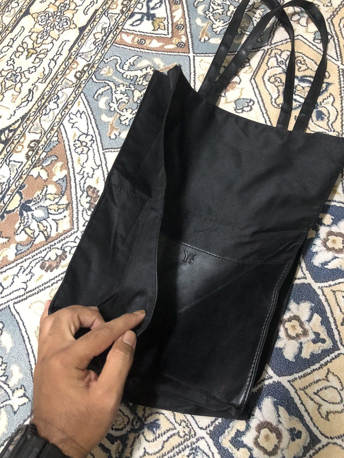 Yohji Yamamoto Vintage Ys by Yohji Yamamoto Black Tote Bag Size ONE SIZE - 9 Thumbnail
