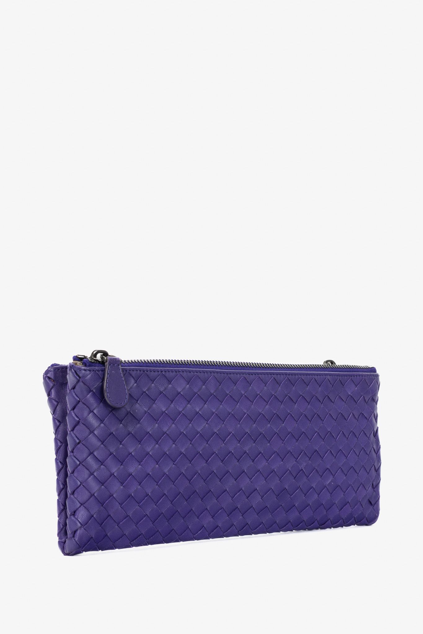 Bottega Veneta Bottega Veneta Purple Nappa Intrecciato Bifold Clutch Size ONE SIZE - 2 Thumbnail