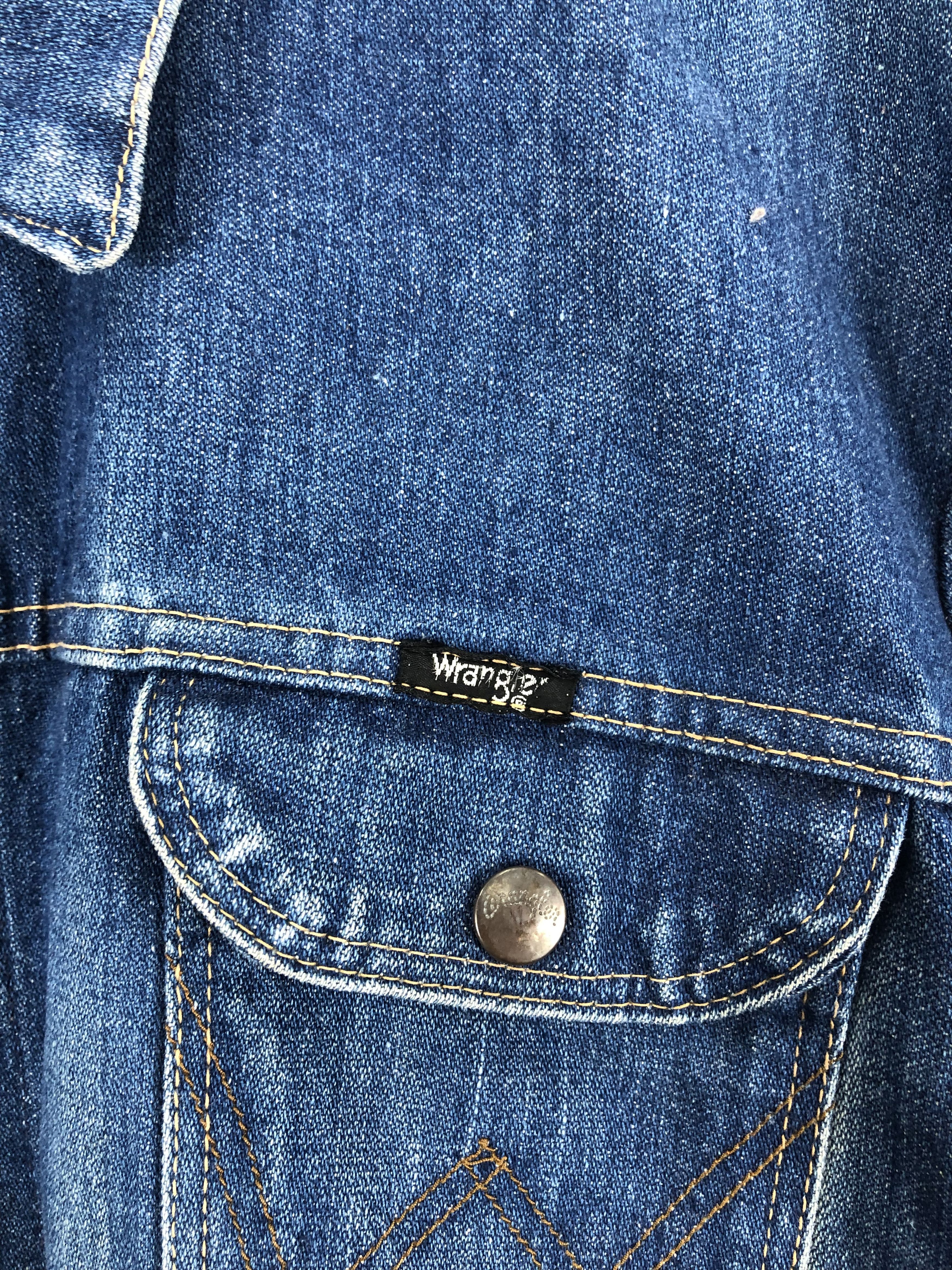 Vintage Vintage 90s Wrangler Denim Jacket J0532 Size US L / EU 52-54 / 3 - 5 Thumbnail