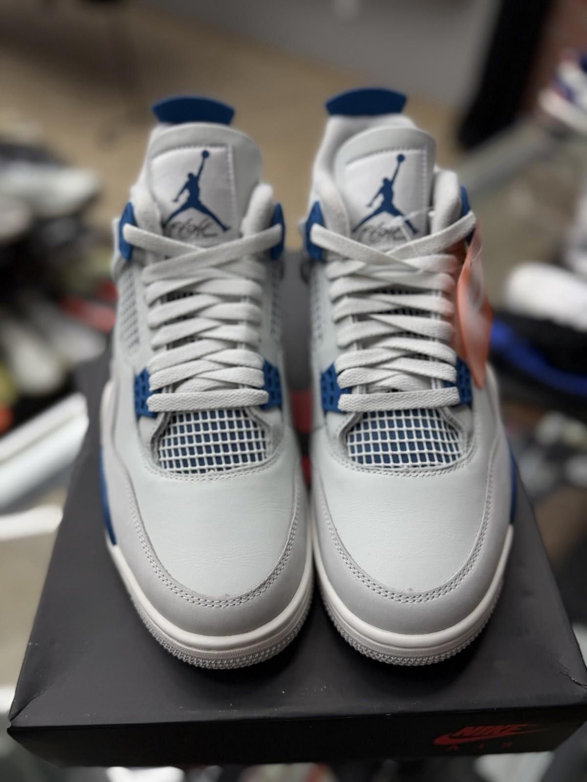 Jordan Brand Size 12 - Air Jordan 4 Retro 2024 Military Blue FV5029-141 Size US 12 / EU 45 - 5 Thumbnail
