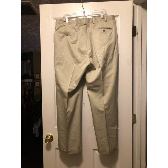 Jos. A. Bank jos.a.bank men's khaki 100%cotton casual pants size: 38/30 Size 38R - 2 Thumbnail