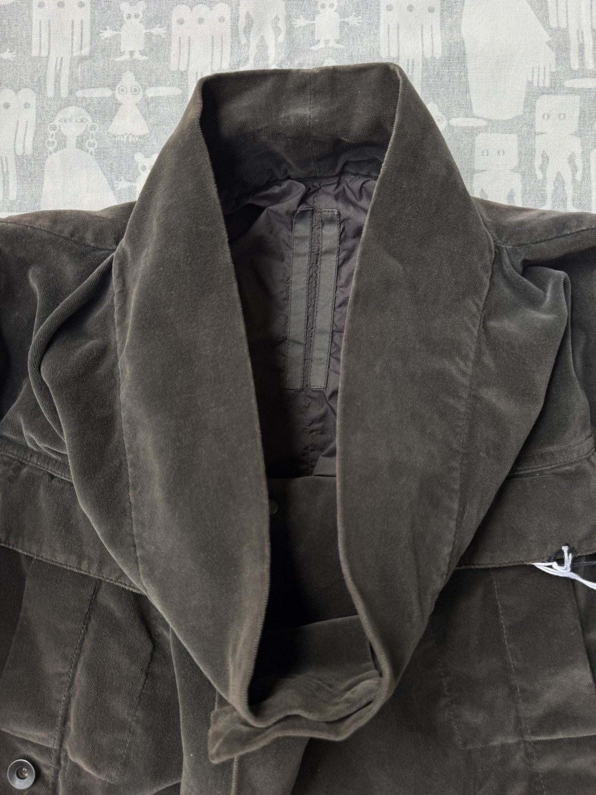Rick Owens Rick Owens 2000's Velvet Cotton Trucker Jacket Size M / US 6-8 / IT 42-44 - 2 Thumbnail