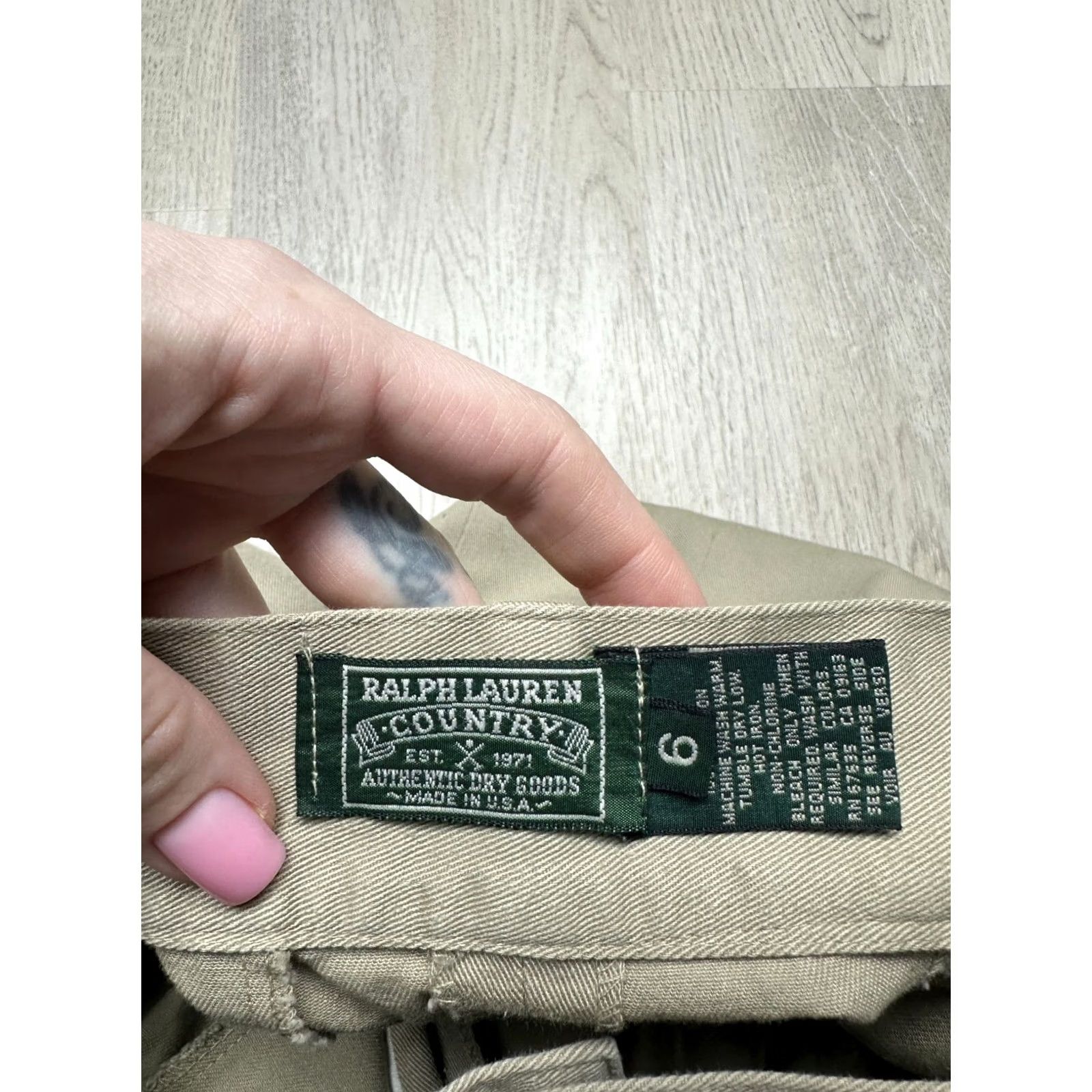Ralph Lauren Ralph Lauren Country Vintage Skirt Made In USA Size USA 6 Long Maxi Beige Cotton Women Skirt 6 Vintage Womens Usa 6 Size 28" / US 6 / IT 42 - 7 Thumbnail
