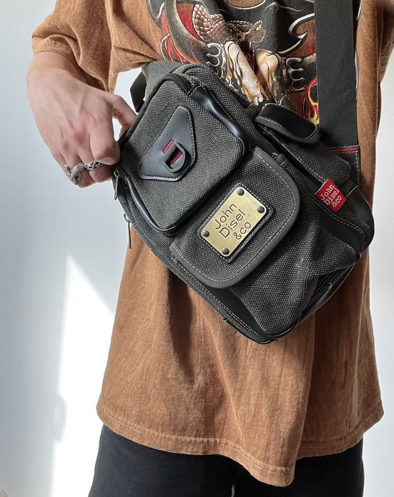 Vintage Vintage sling bag multipocket y2k Diesel style Grailed