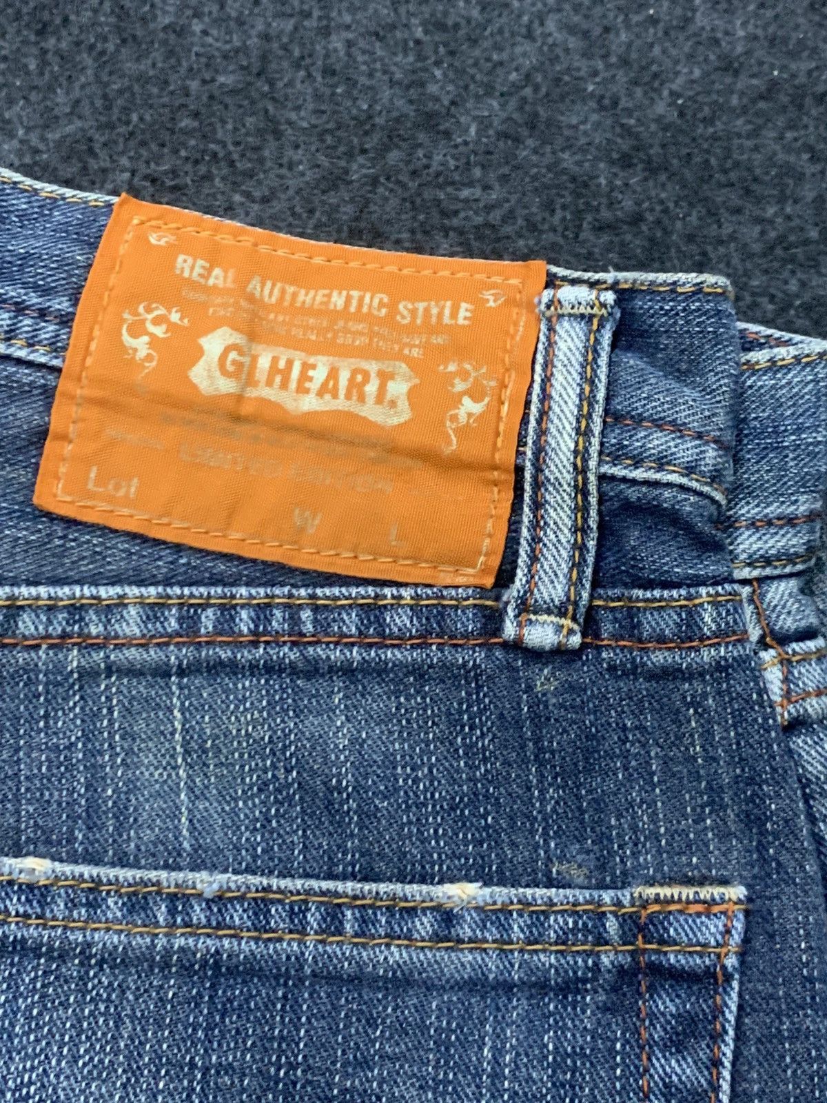 Japanese Brand VINTAGE GL HEART LIMITED EDITION. Size US 30 / EU 46 - 11 Thumbnail