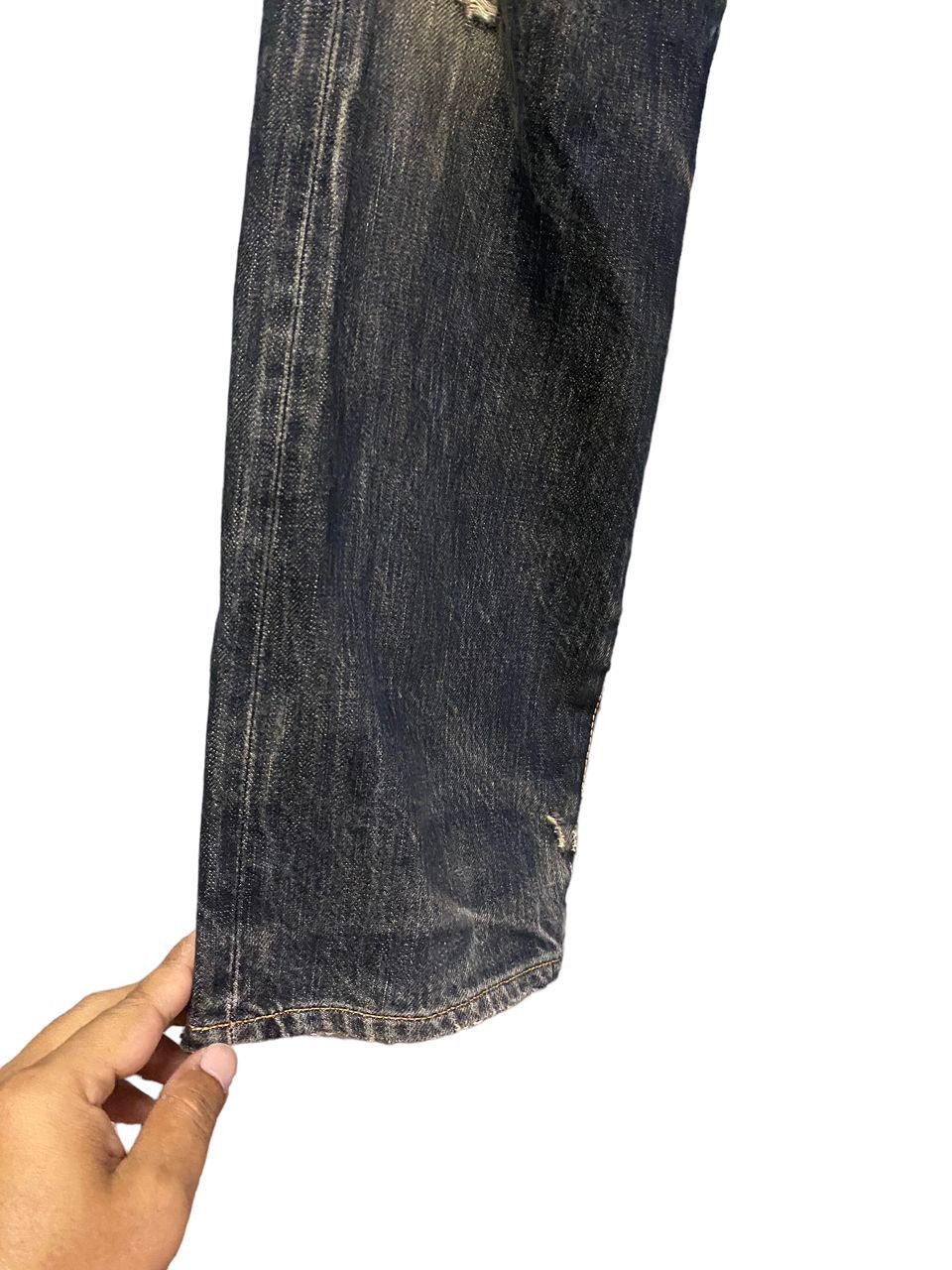 45rpm 💥BEST OFFER💥VINTAGE 45 RPM DISTRESSED DENIM JEANS Size US 28 / EU 44 - 9 Thumbnail