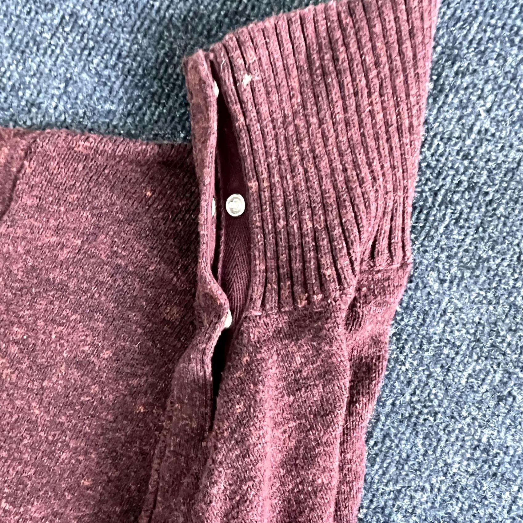 Gap Gap Sweater Womens Small Red Marled Turtleneck Button Neck Knit Pullover Size S / US 4 / IT 40 - 2 Thumbnail