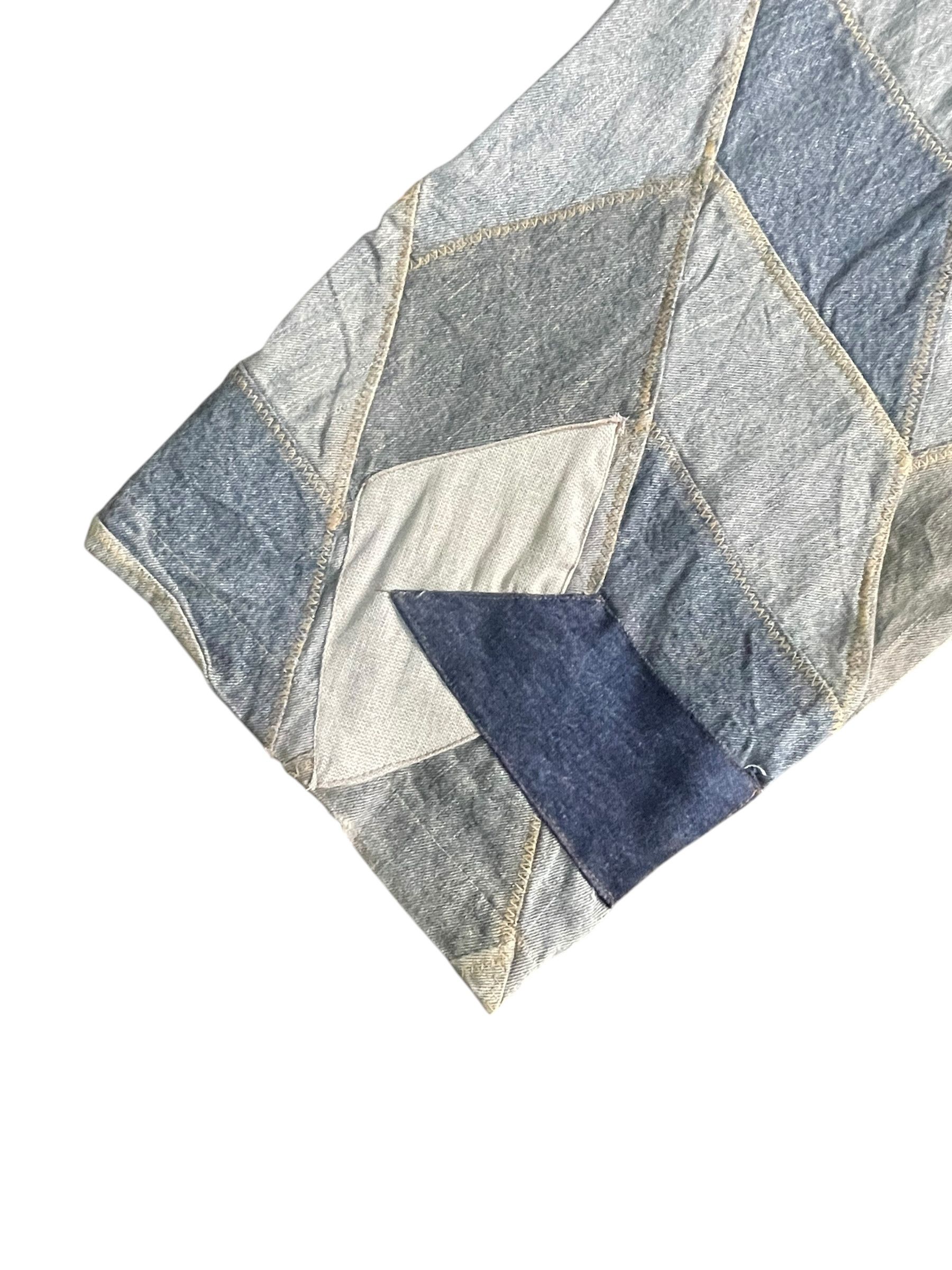 Indigo Indigo Gold Custom Patched Denim Size US 41 - 6 Thumbnail
