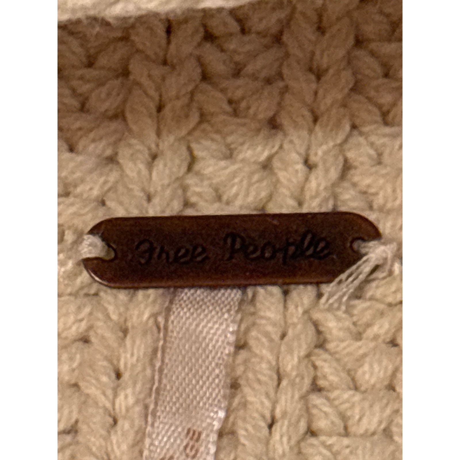 Free People Free People Oversized Cream Sweater Size S / US 4 / IT 40 - 8 Thumbnail