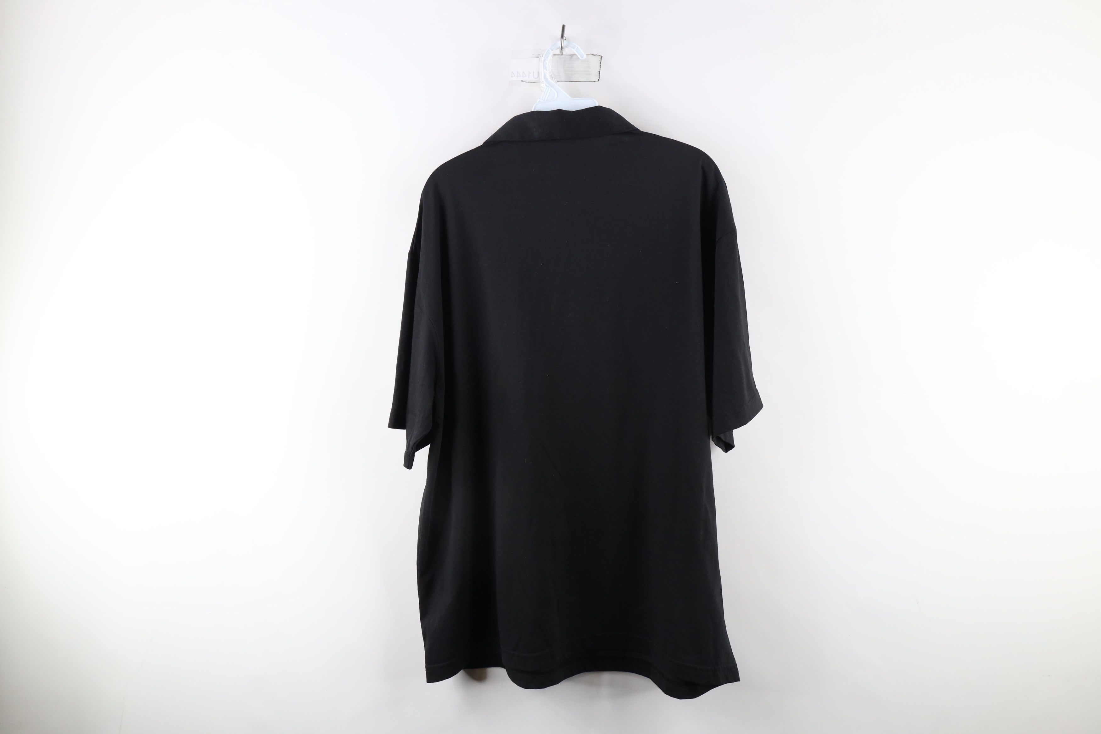 Vintage Deadstock Vintage 90s Streetwear Collared Polo Shirt Black Size US L / EU 52-54 / 3 - 8 Thumbnail
