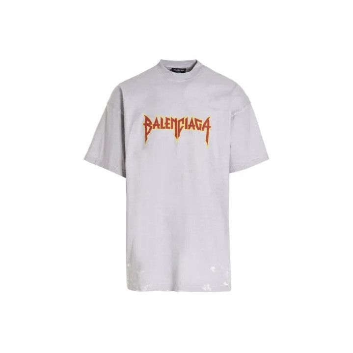 Balenciaga Balenciaga SS22 Metallica Print Short Sleeve T-Shirt Size US M / EU 48-50 / 2 - 1 Thumbnail
