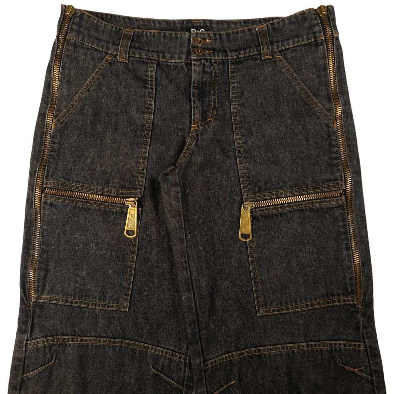 Dolce & Gabbana Vintage Dolce & Gabbana Multi Pocket Jeans Size W35 Size US 35 - 2 Thumbnail