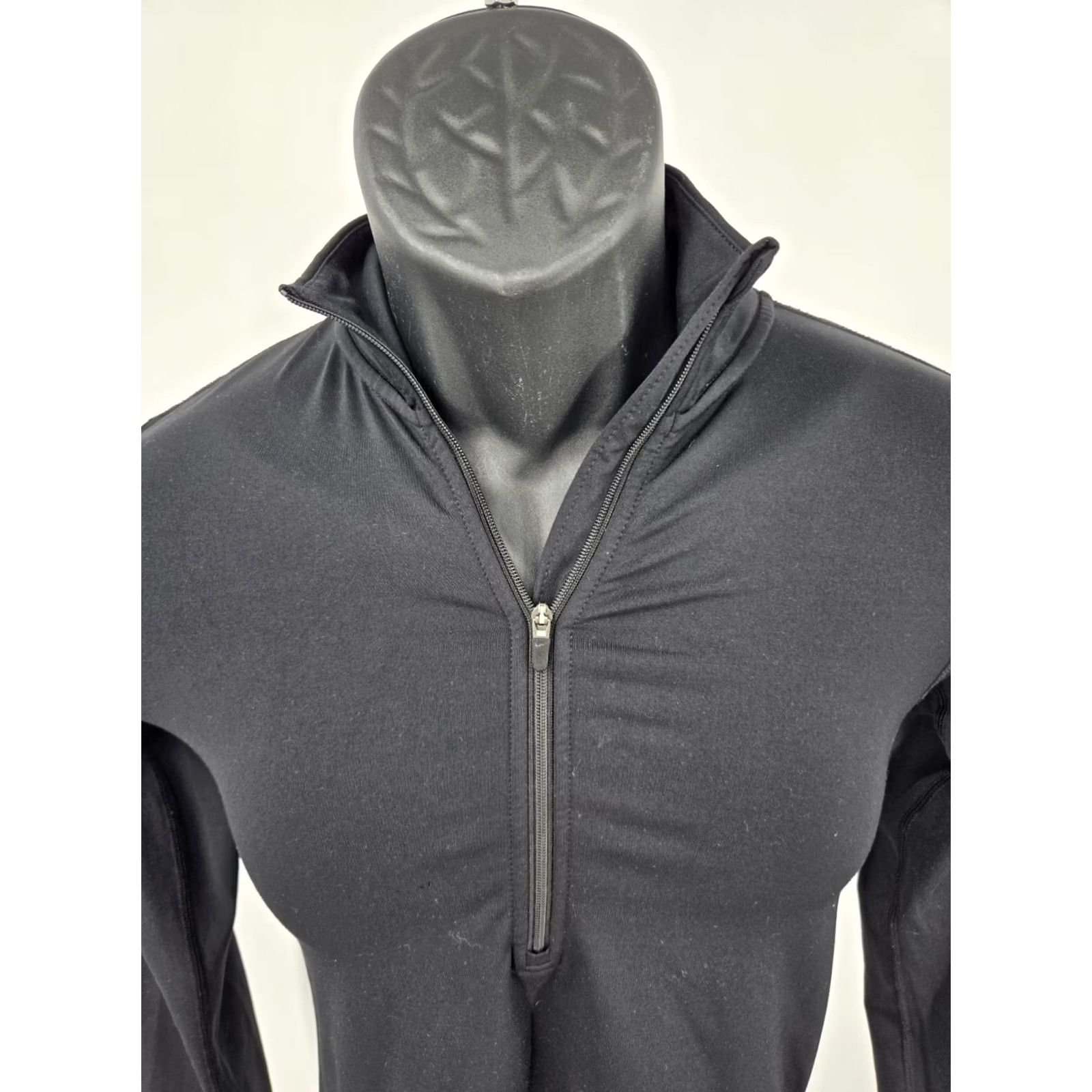 Nike Nike Pro Women's Top Shirt S Black 1/2-Zip Dri-Fit Stretch Long-Sleeve Pullover Casual Activewear Nike Therma Size S / US 4 / IT 40 - 4 Thumbnail
