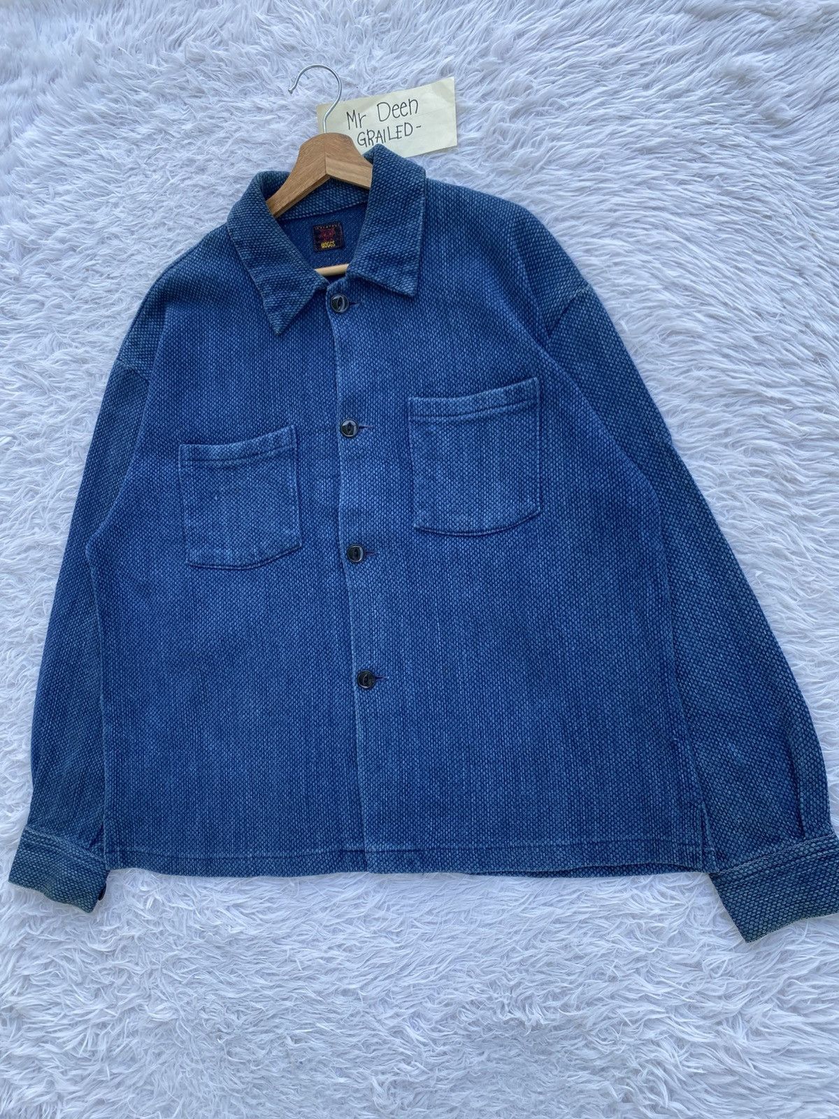Nepenthes Vintage 90s Nepenthes Blue Worker Chore Jacket Size US L / EU 52-54 / 3 - 4 Thumbnail