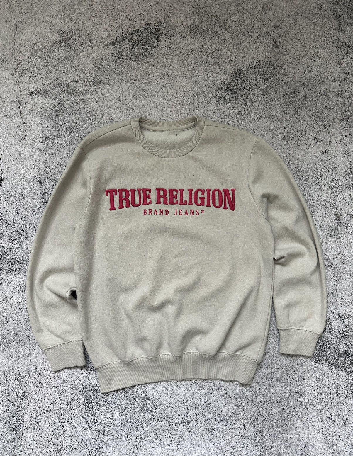 True Religion Vintage True Religion Sweatshirt Big Logo Centre Pink Y2K Size M / US 6-8 / IT 42-44 - 1 Thumbnail