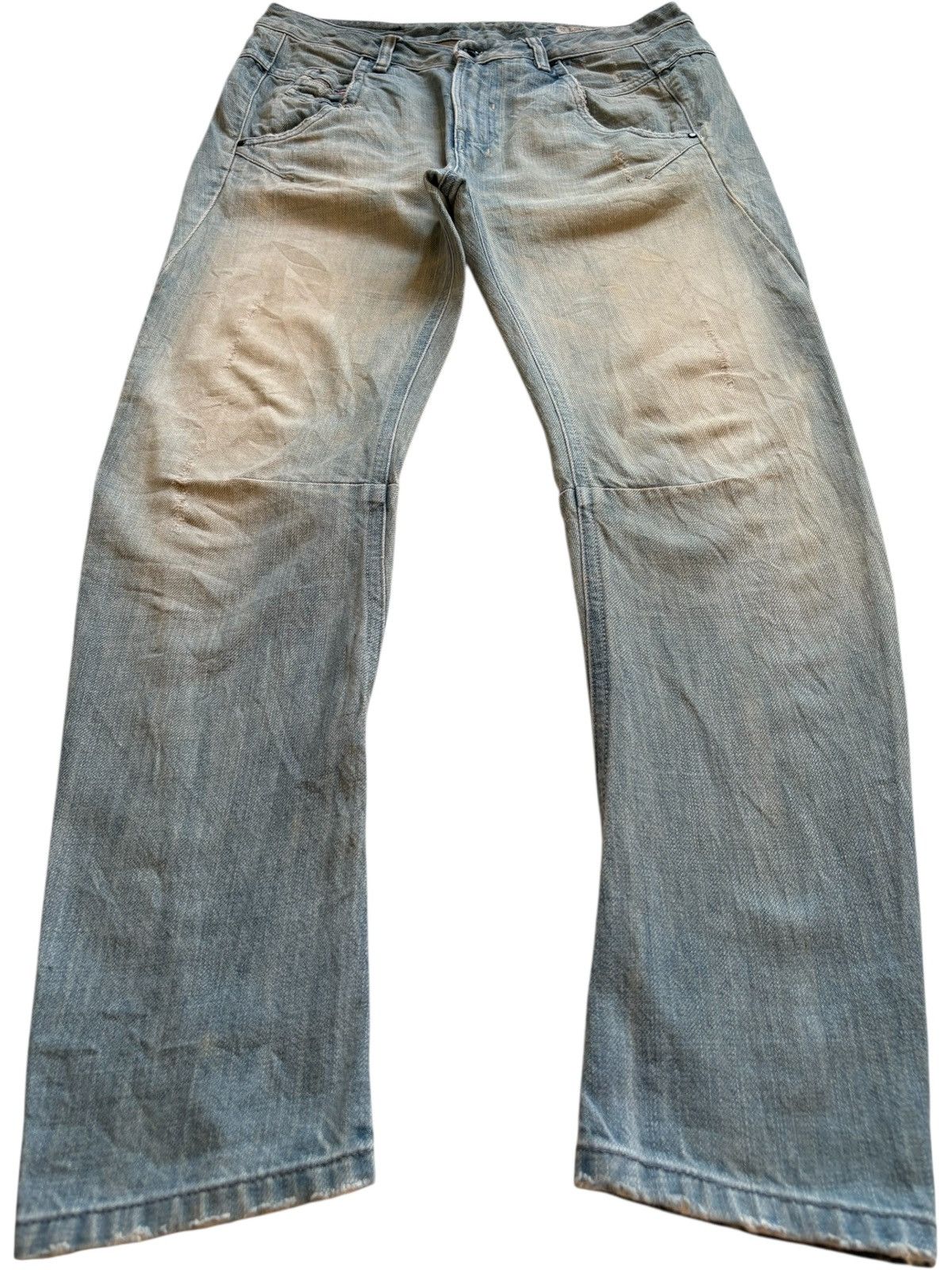 Diesel Vintage Diesel Fayza Mud Wash Curved Leg Jeans Size US 31 - 1 Thumbnail