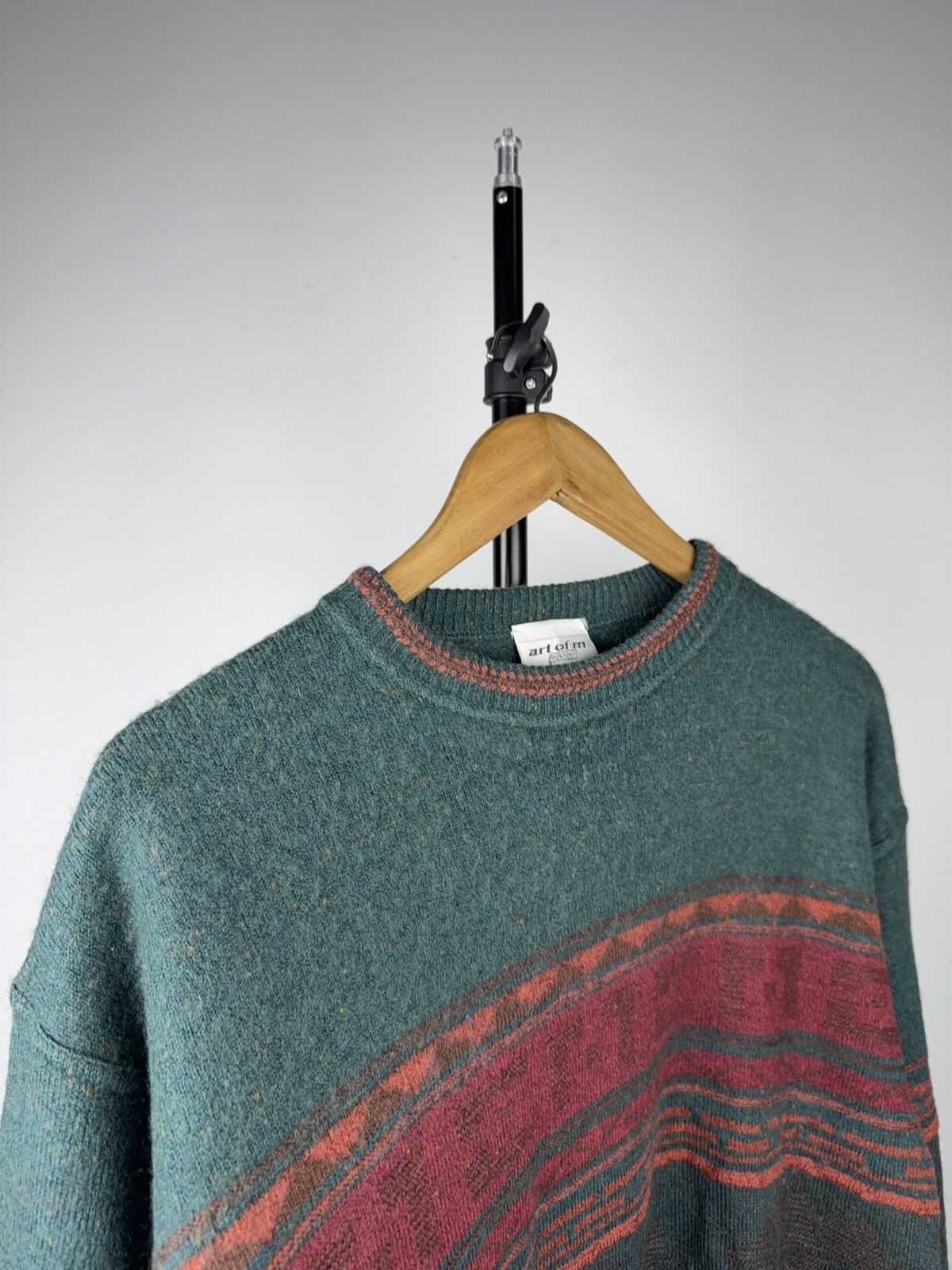Japanese Brand ⚡️Vintage Retro Japanese Art of M Abstract Knit Sweater 90s Size US S / EU 44-46 / 1 - 3 Thumbnail