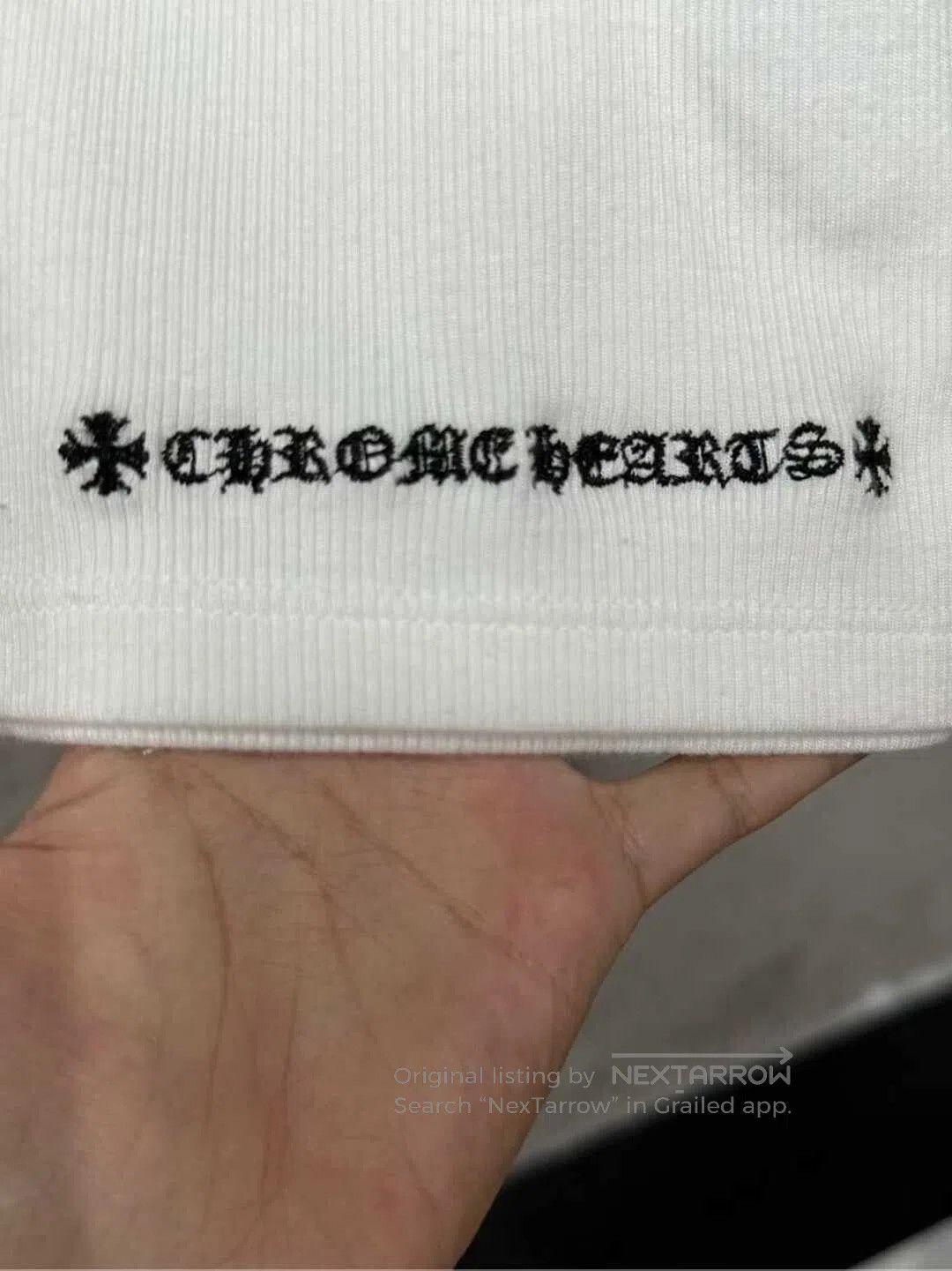 Chrome Hearts Chrome Hearts White Embroidered Mini Skirt. Size 23" - 3 Thumbnail