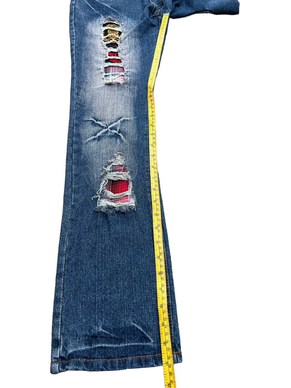 In The Attic In The Attic Distressed Patchwork Straight Denim Jeans 30x31 Size US 30 / EU 46 - 10 Thumbnail