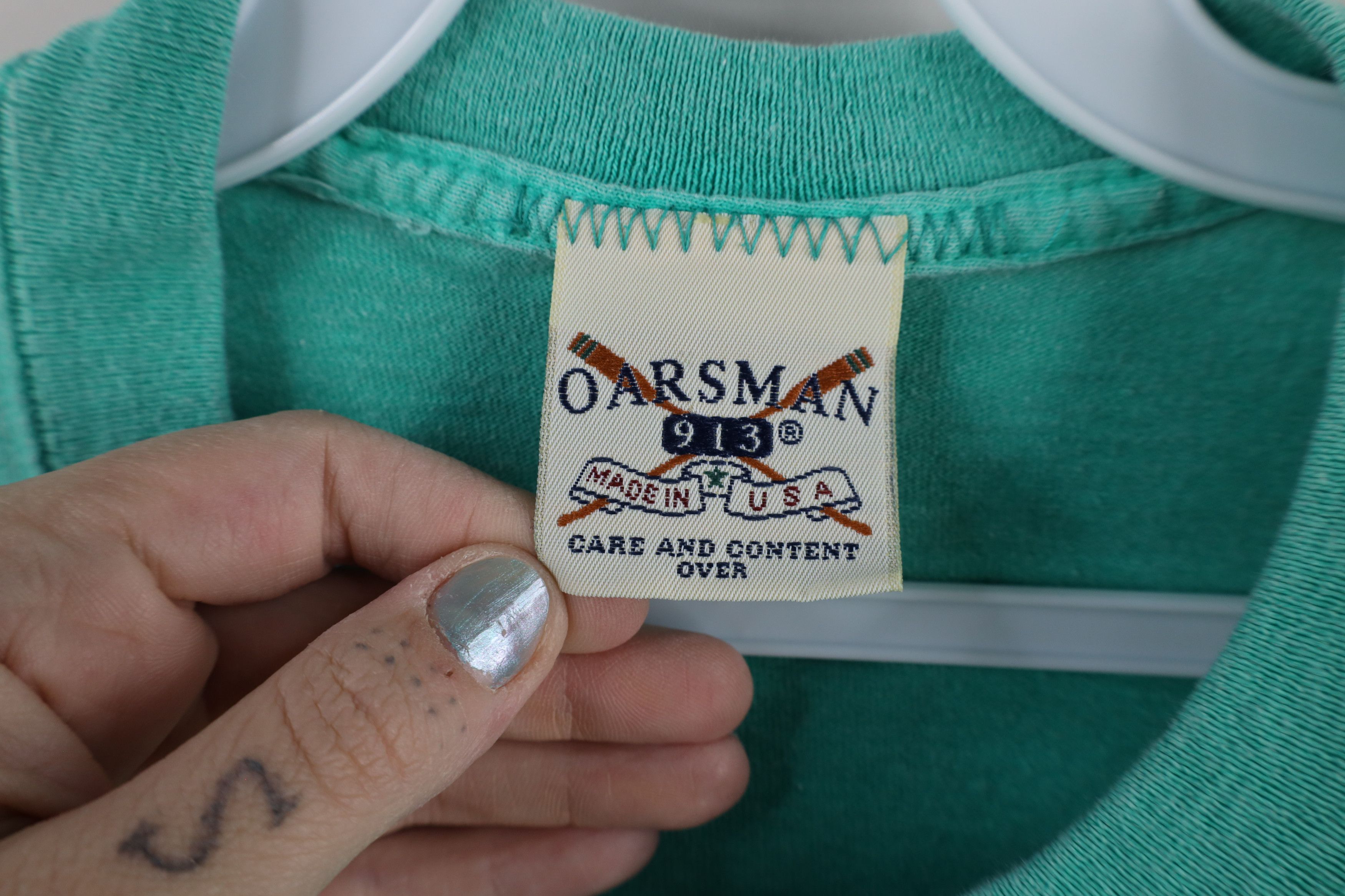 Vintage Vintage 90s Streetwear View Yacht Club T-Shirt Teal USA Size US L / EU 52-54 / 3 - 7 Thumbnail