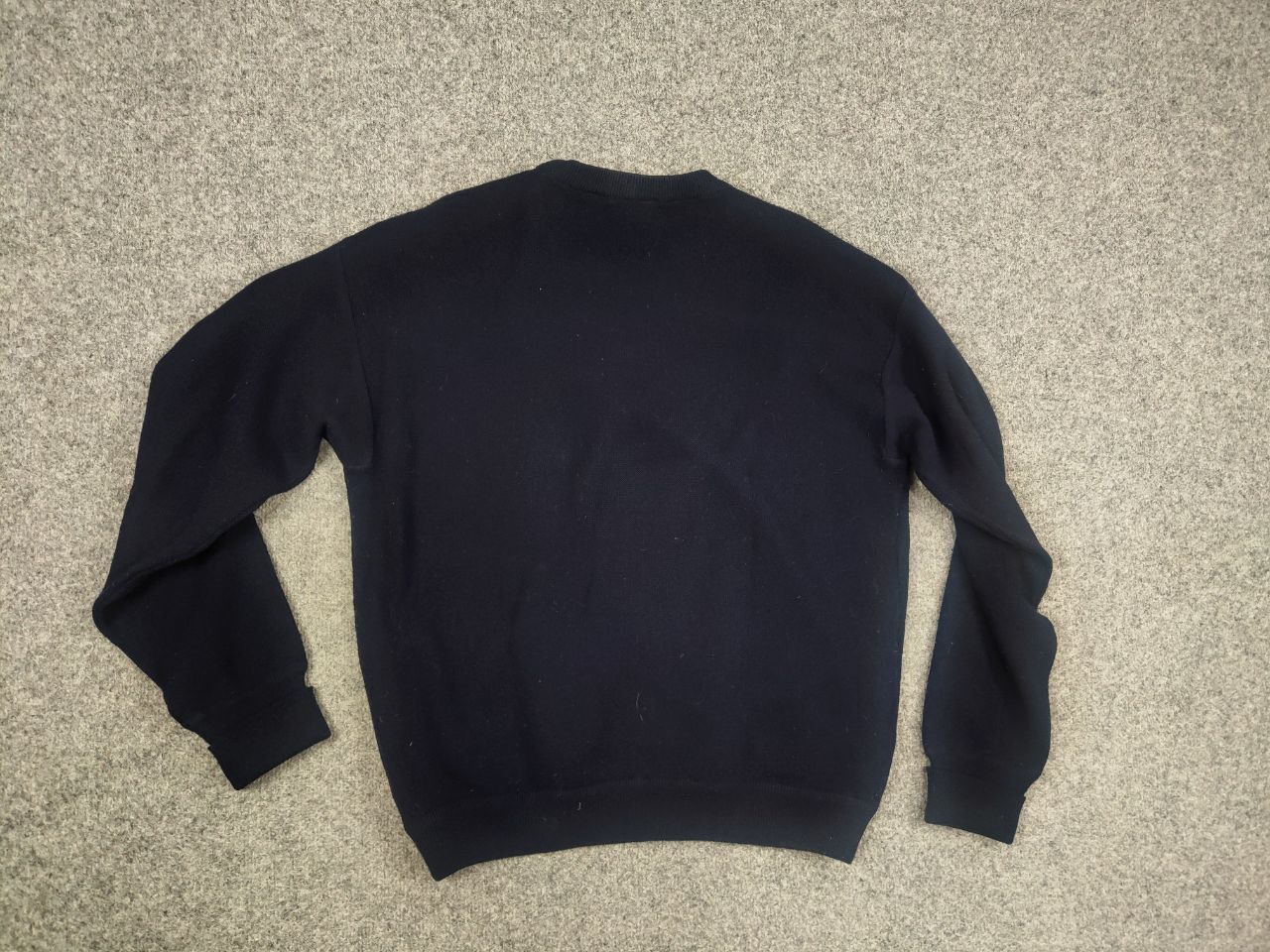 Lacoste Vintage 90's Lacoste Chemise Acrylic Knit Dark Blue Sweater Size US L / EU 52-54 / 3 - 10 Thumbnail