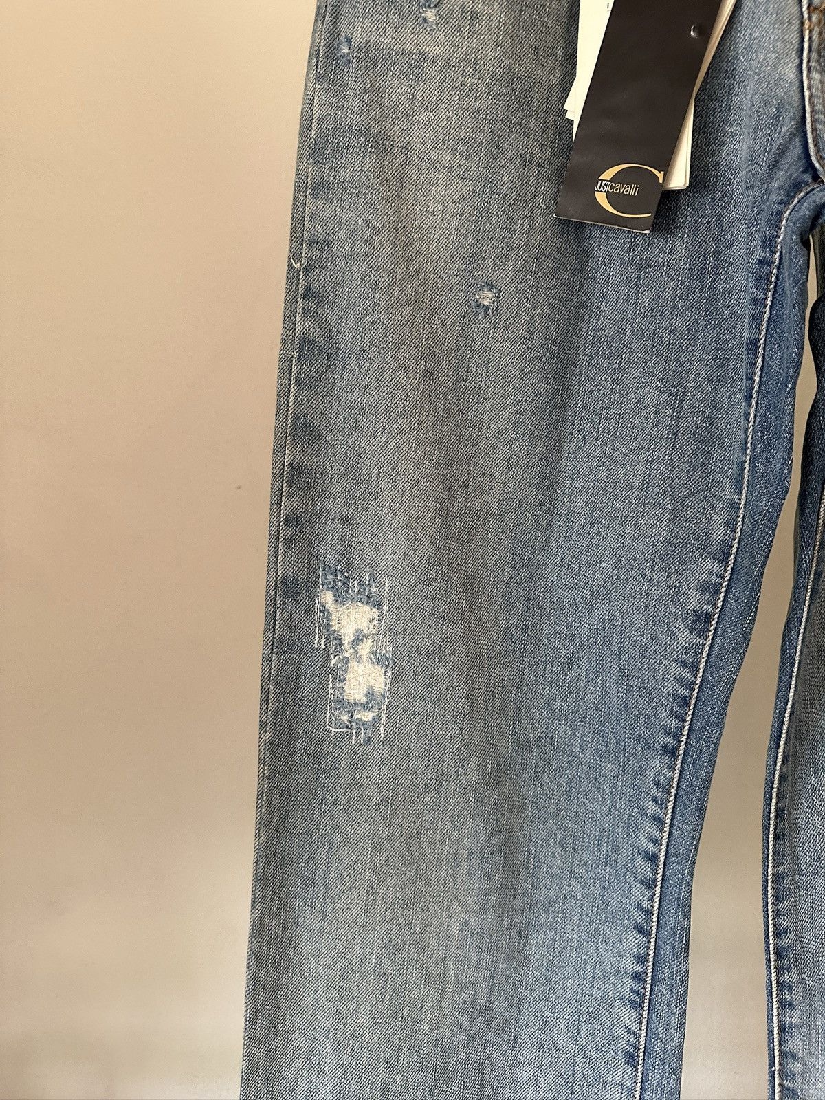 Roberto Cavalli 2000s Roberto Cavalli Washed Distressed Jeans Size US 27 - 6 Thumbnail