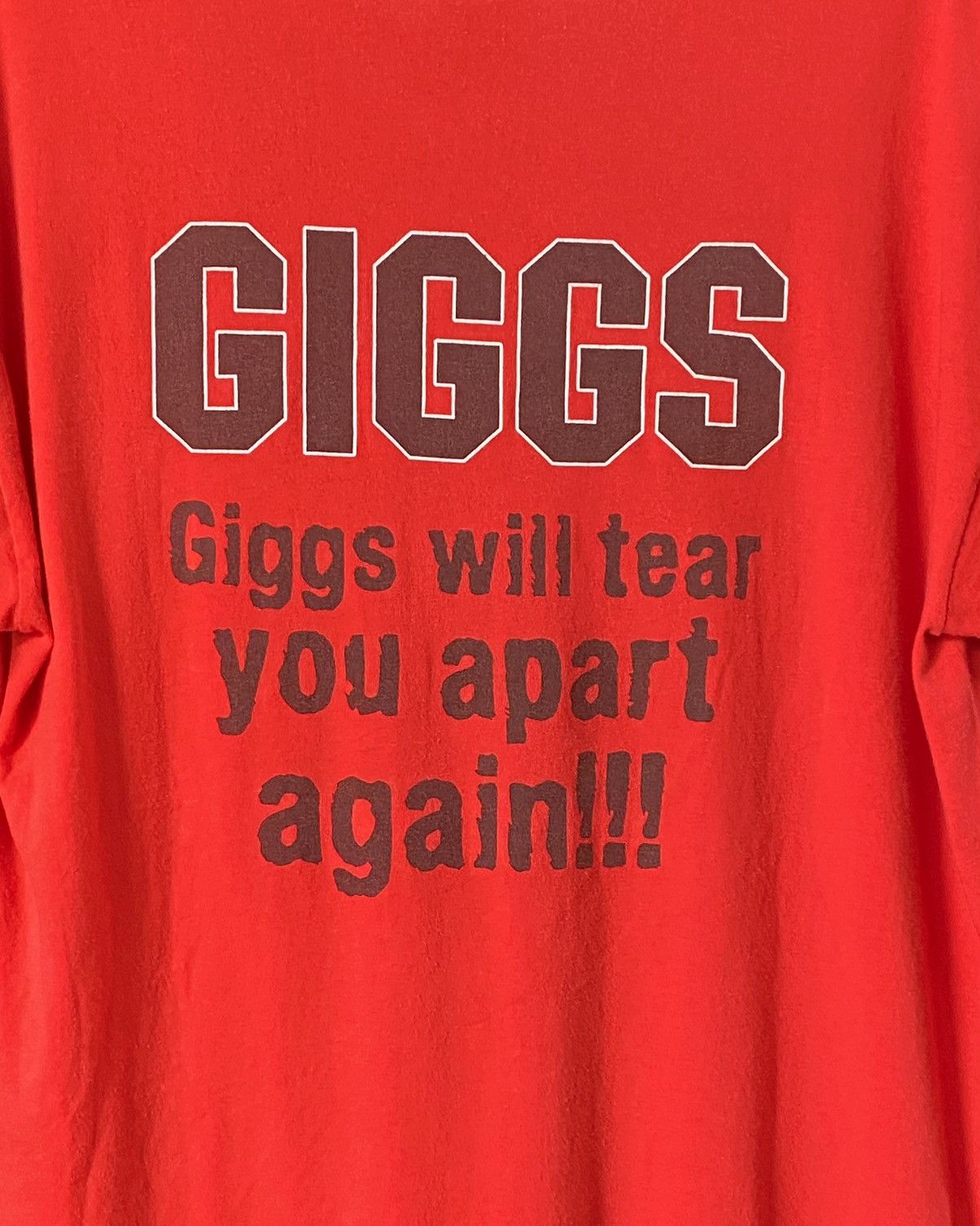 Fruit Of The Loom T shirt Ryan Giggs Manchester United Vintage Love Red Devil Size US L / EU 52-54 / 3 - 7 Thumbnail
