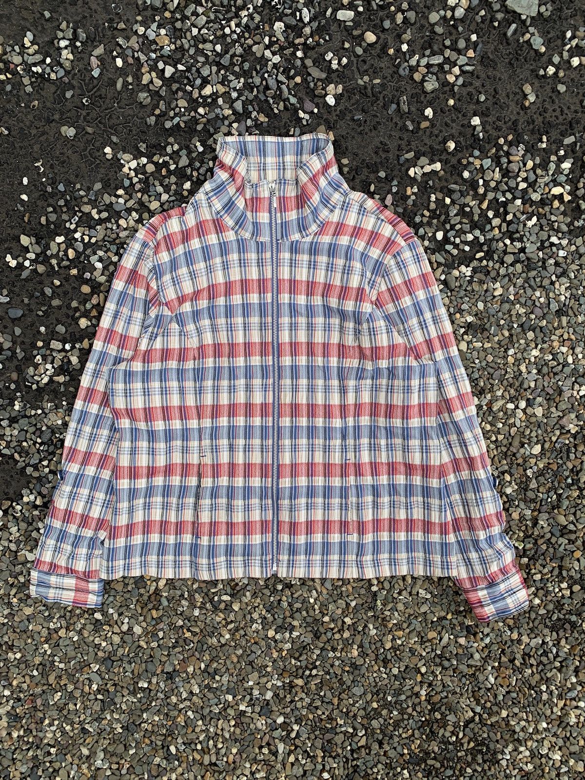 Other Christopher & Banks Lightweight Plaid Zip-Up Jacket Size L / US 10 / IT 46 - 1 Thumbnail