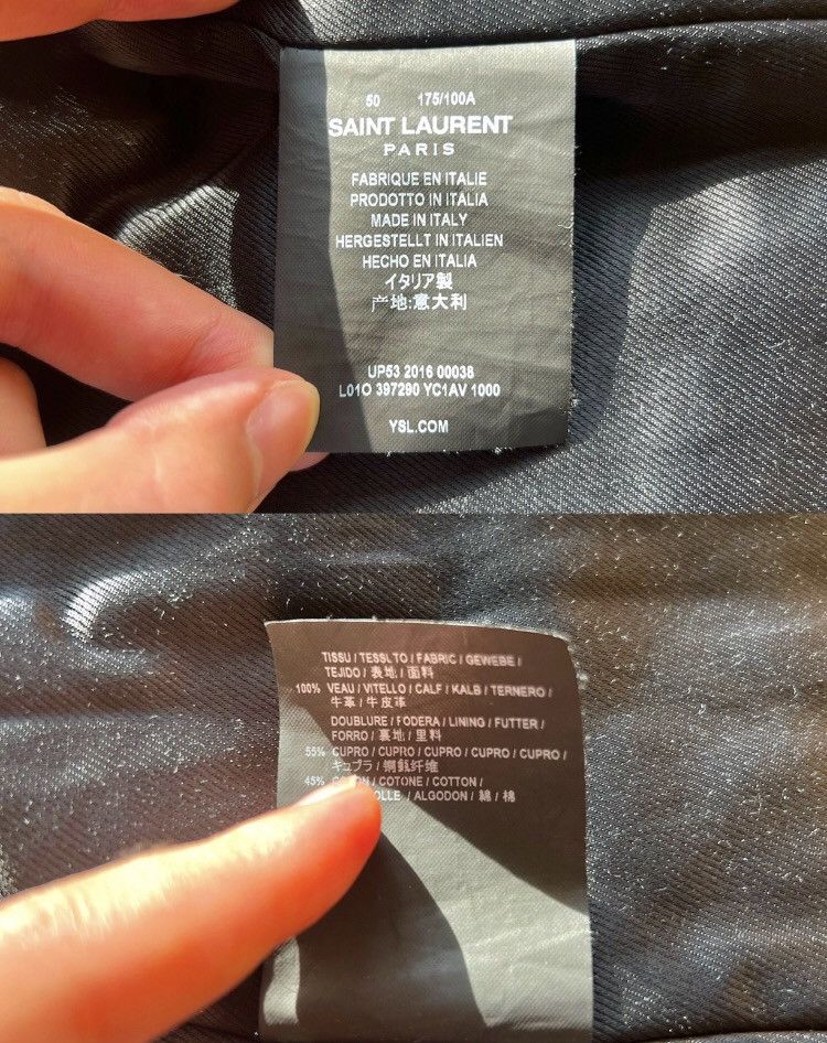 Saint Laurent Paris × Yves Saint Laurent Saint Laurent L01 leather jacket SLP motorcycle jacket Size US M / EU 48-50 / 2 - 5 Thumbnail