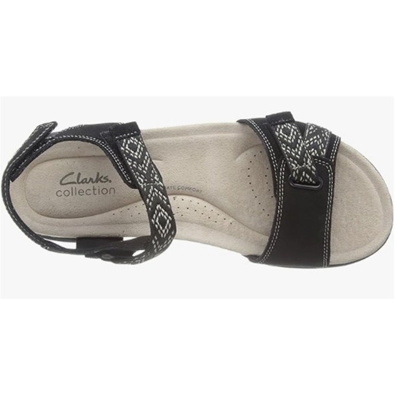 Clarks Clarks Women's Amanda Sprint Flat Sandal Black Size 9.5 Wide Size US 9.5 / IT 39.5 - 2 Thumbnail