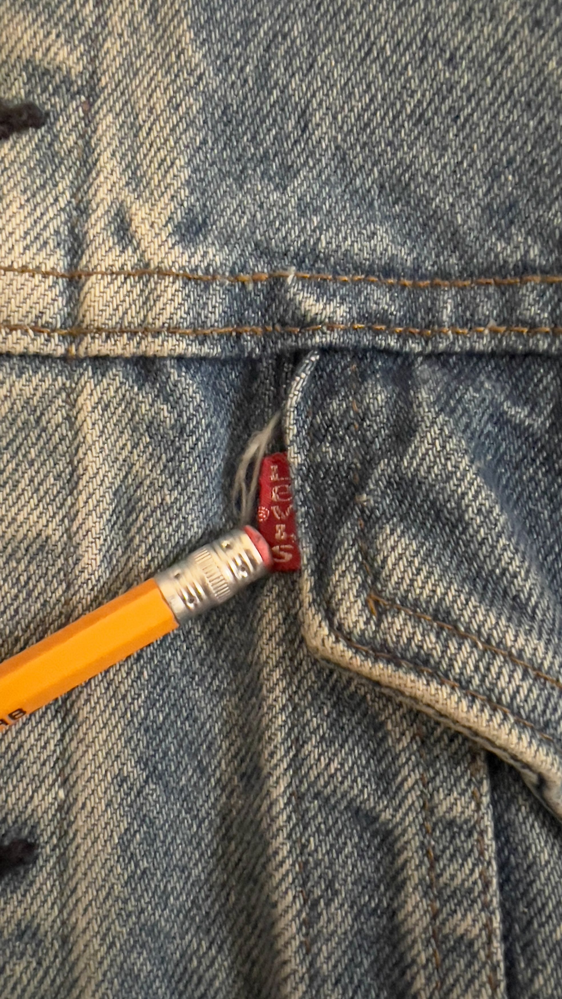 Levi's × Vintage Vintage Levis 80s Denim Jacket Size US XL / EU 56 / 4 - 4 Thumbnail