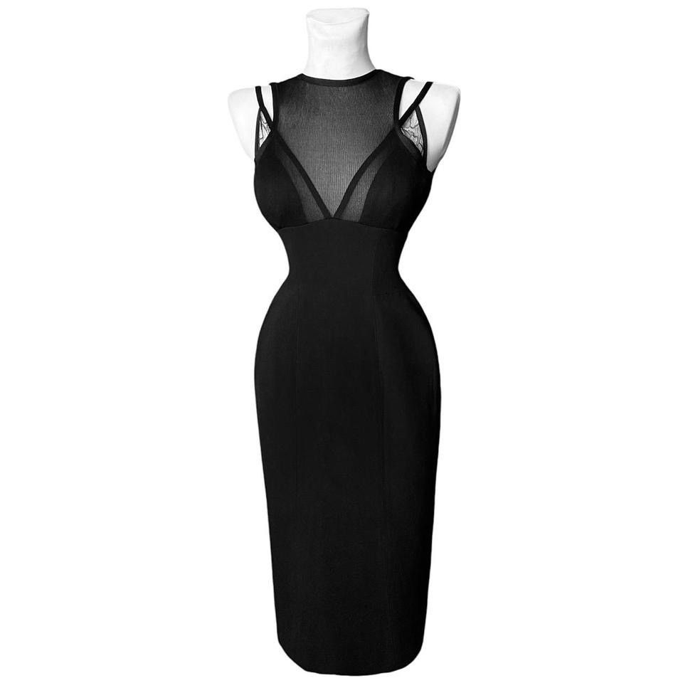 Victoria Beckham Victoria Beckham Broderie anglaise-paneled silk and dress Size S / US 4 / IT 40 - 4 Thumbnail