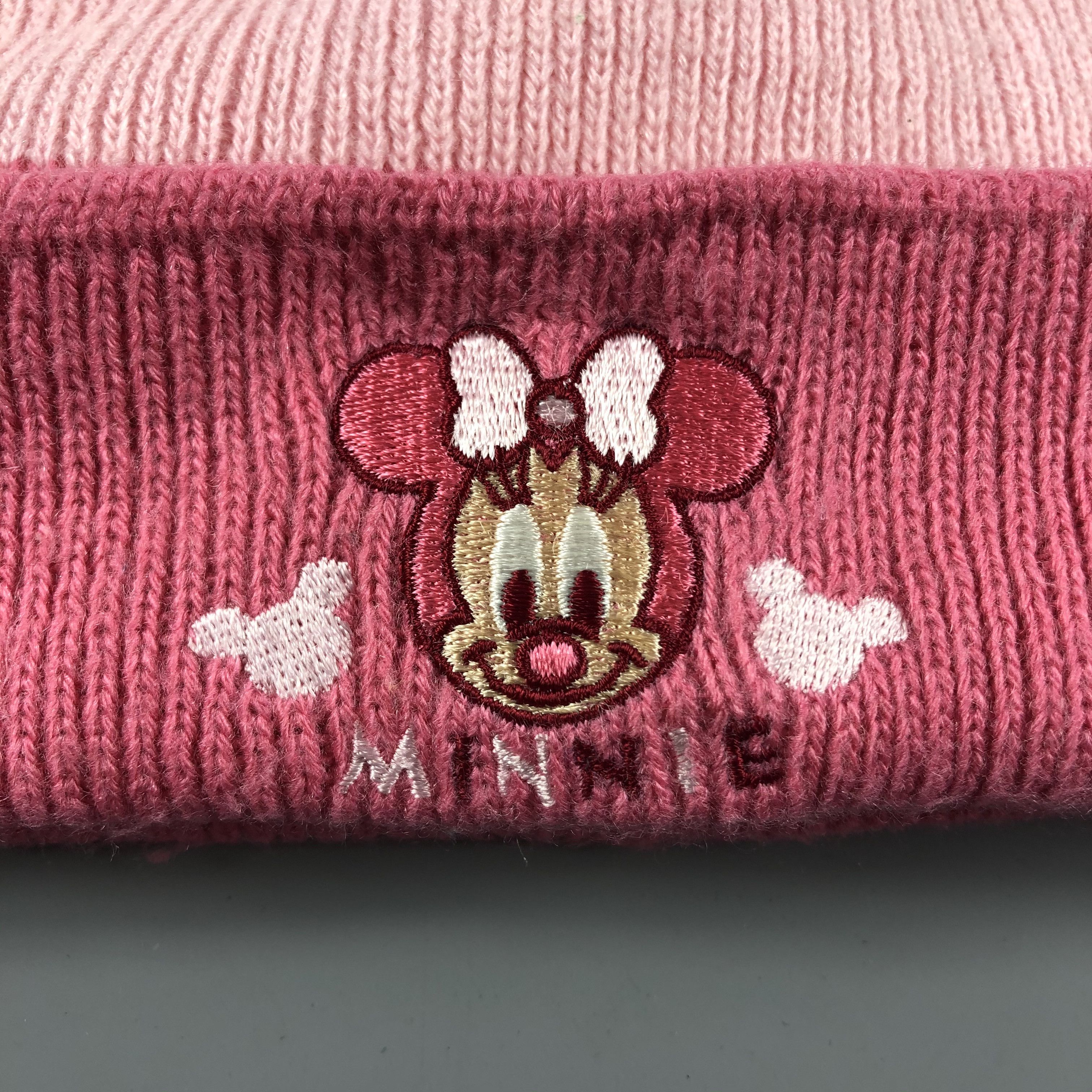 Disney × Vintage Women Minnie Mouse Beanie Snow Hat Snow Cap -D342 Size ONE SIZE - 5 Thumbnail