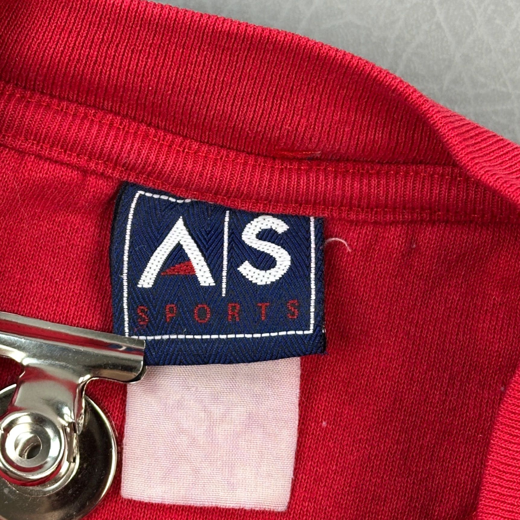 Vintage VINTAGE AS Sport Sweatshirt Mens XL Red USA Flag Embroidered Logo Pullover Size US XL / EU 56 / 4 - 6 Thumbnail