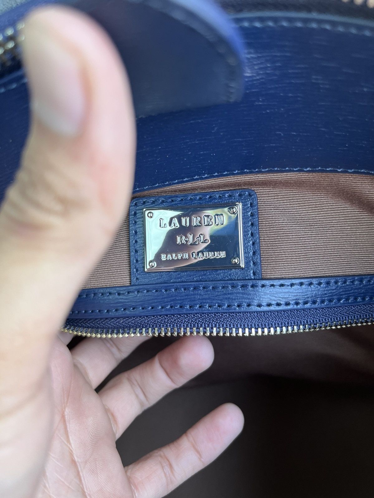 RRL Ralph Lauren Two Tone Leather Shoulder Bag Size ONE SIZE - 11 Thumbnail